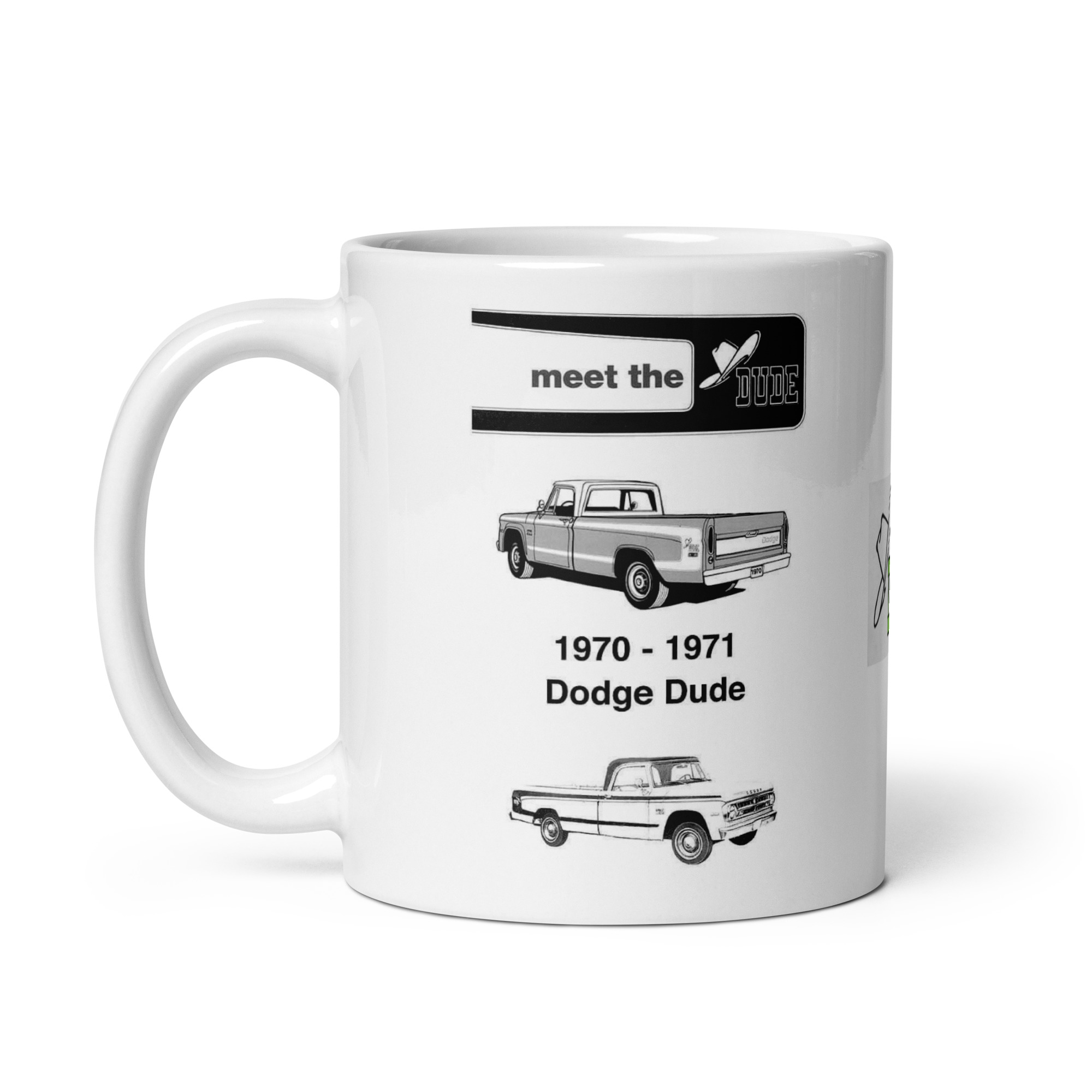 70 71 Mopar Dodge Dude Coffee Mug 383 4 Speed 318 225 /6 High Impact Colors - Image 5