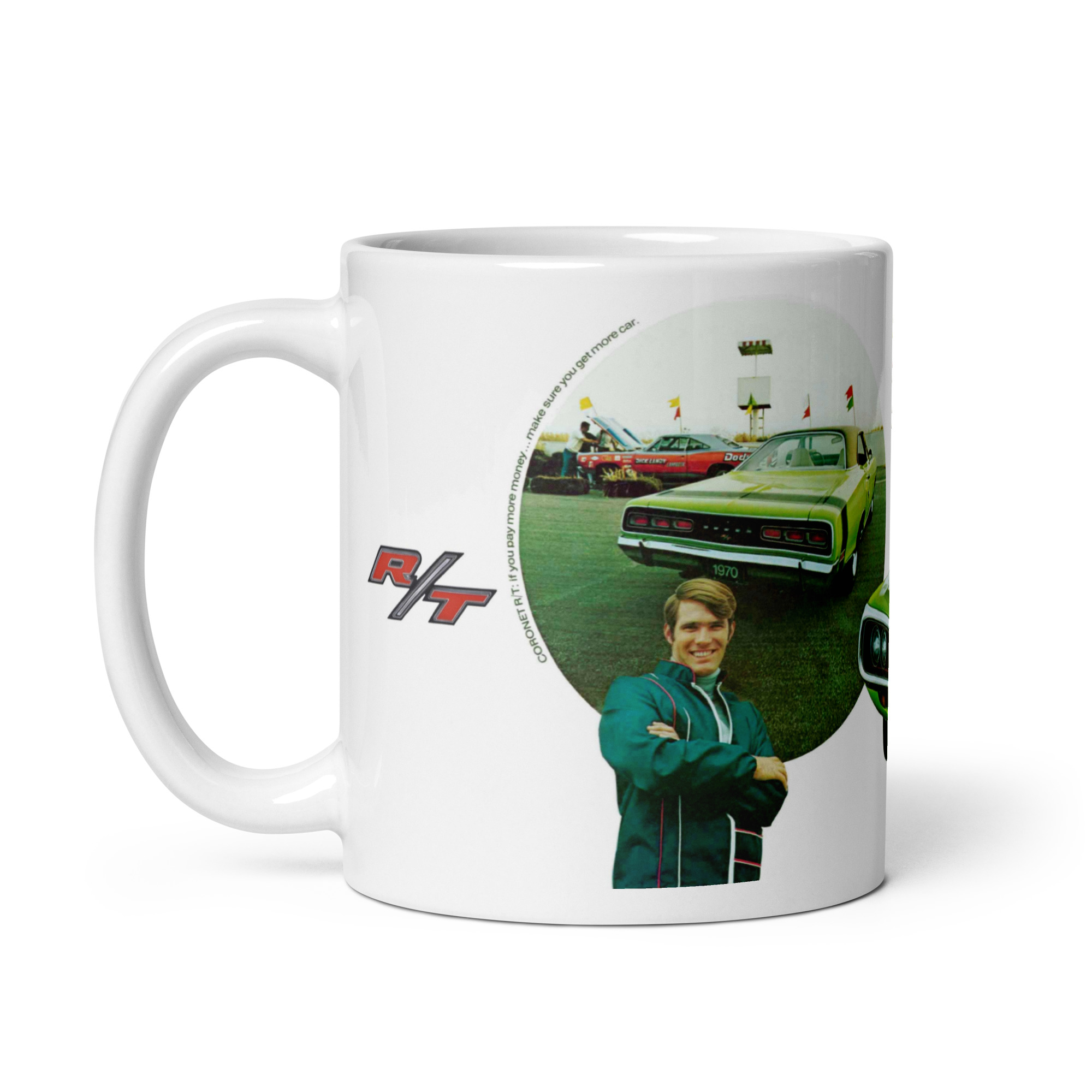 1970 Dodge Coronet R/T Sales Brochure Coffee Mug 70 426 Hemi 440 Six Pack - Image 3