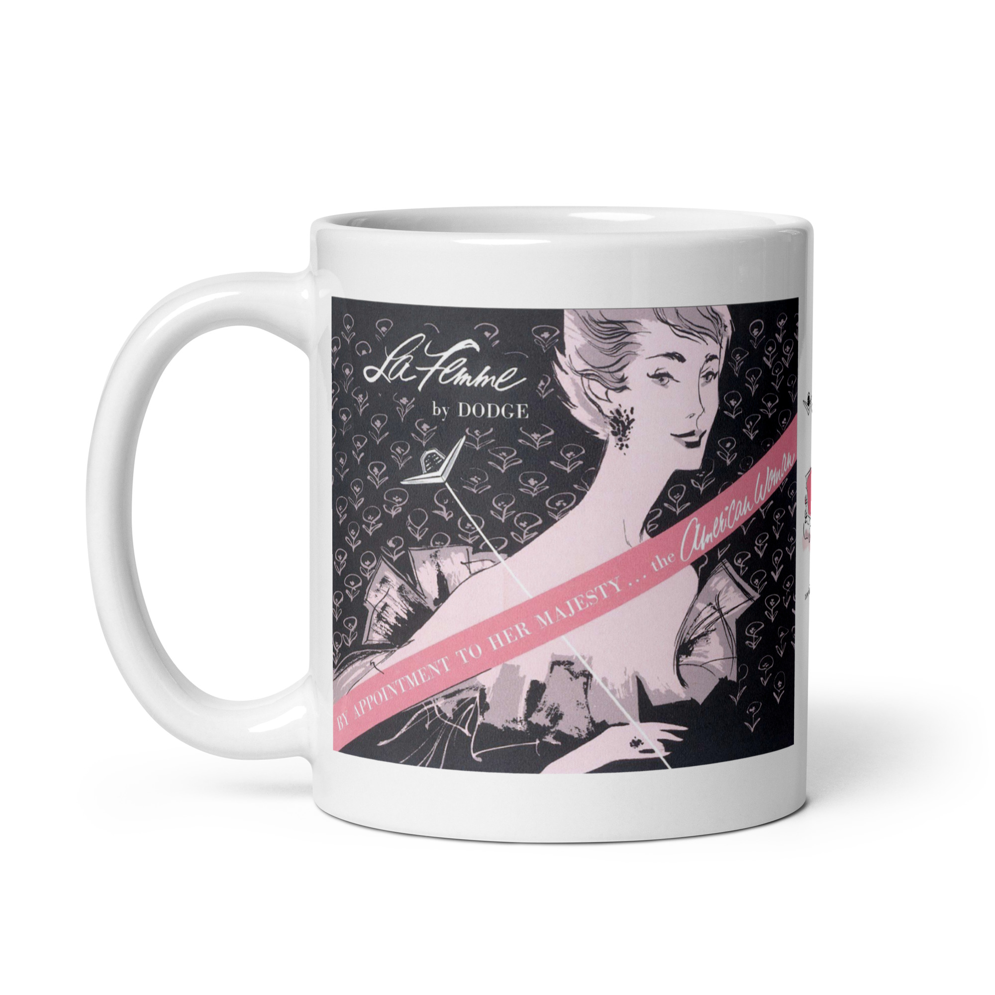 1955 Dodge LaFemme Sales Brochure Coffee Mug American Woman - Image 2