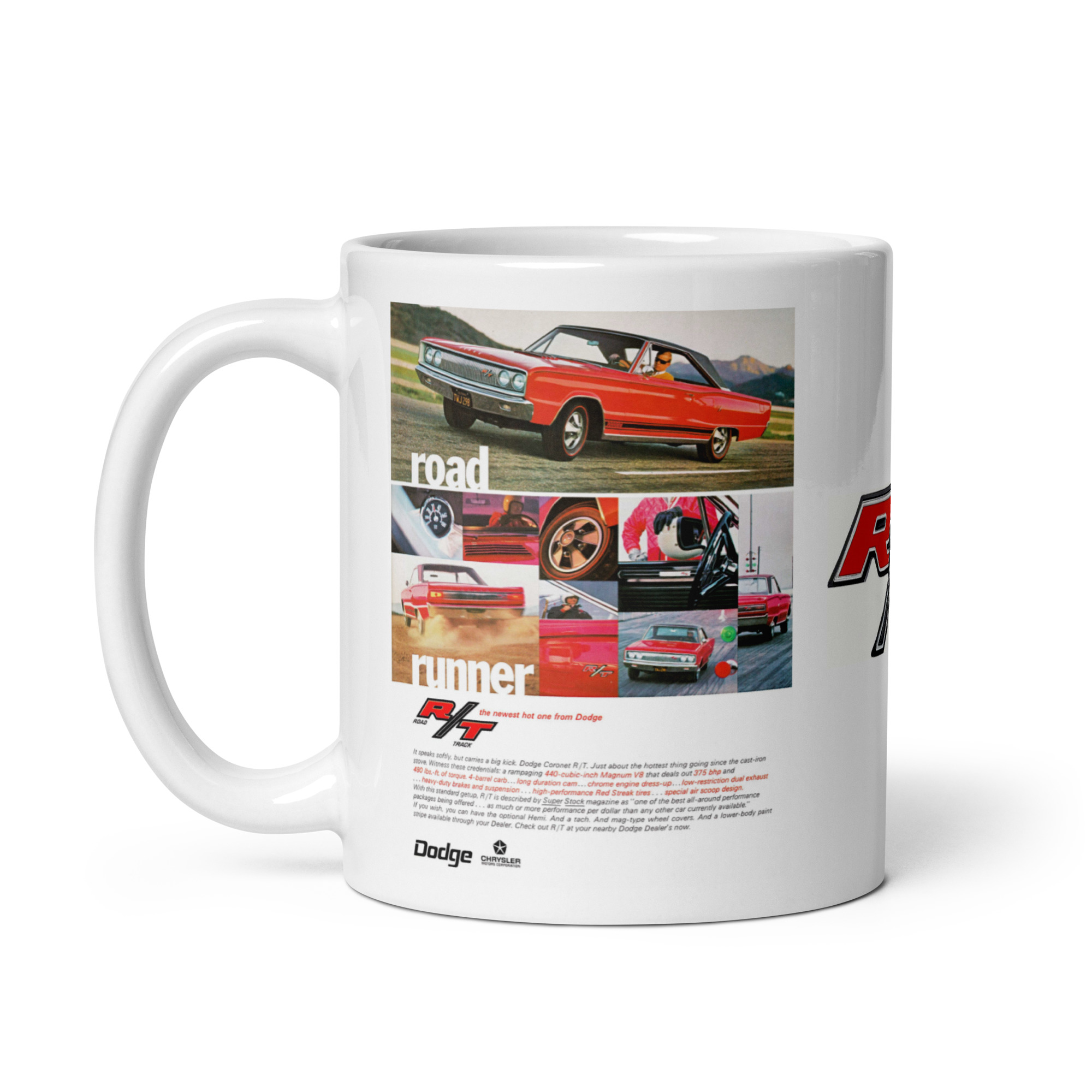 67 Coronet R/T Ads Coffee Mug The New Hot One From Dodge Road Runner 426 - Image 3