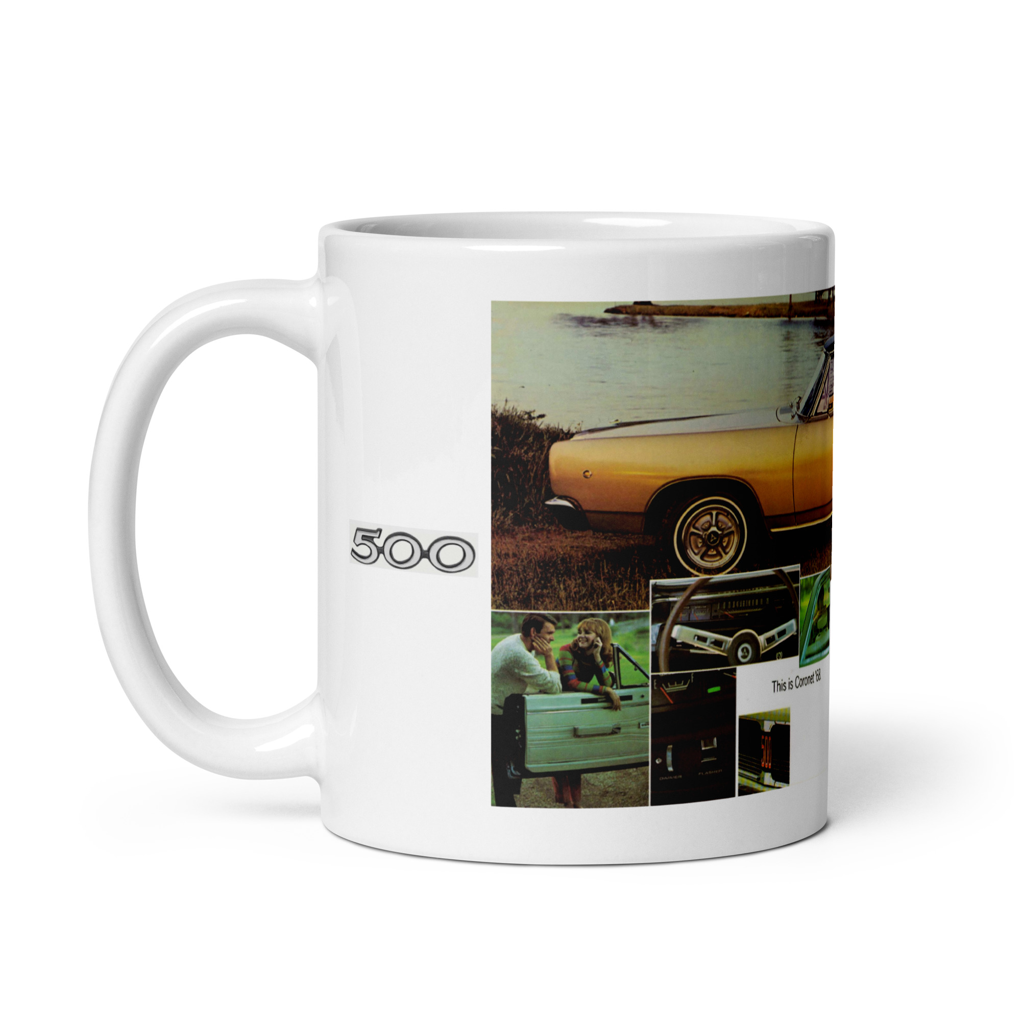 1968 Coronet Sales Brochure Coffee Mug 68 500 318 383 Looks Are Exciting - Image 3