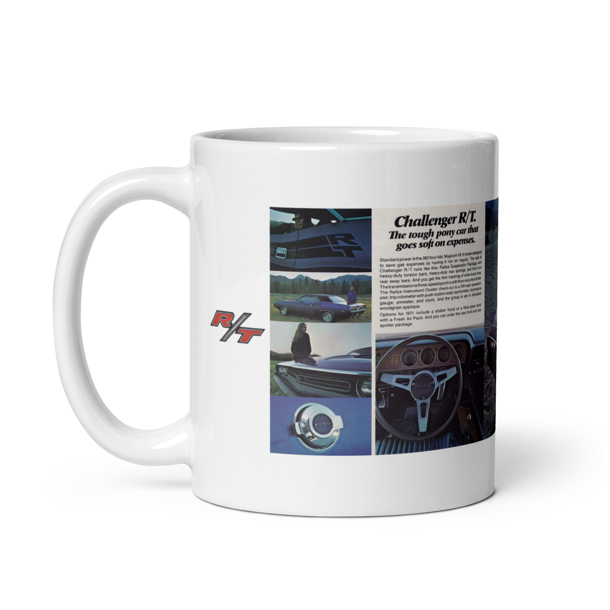71 Challenger R/T Sales Brochure Coffee Mug Dodge 340 383 440 Six Pack 426 Hemi - Image 3