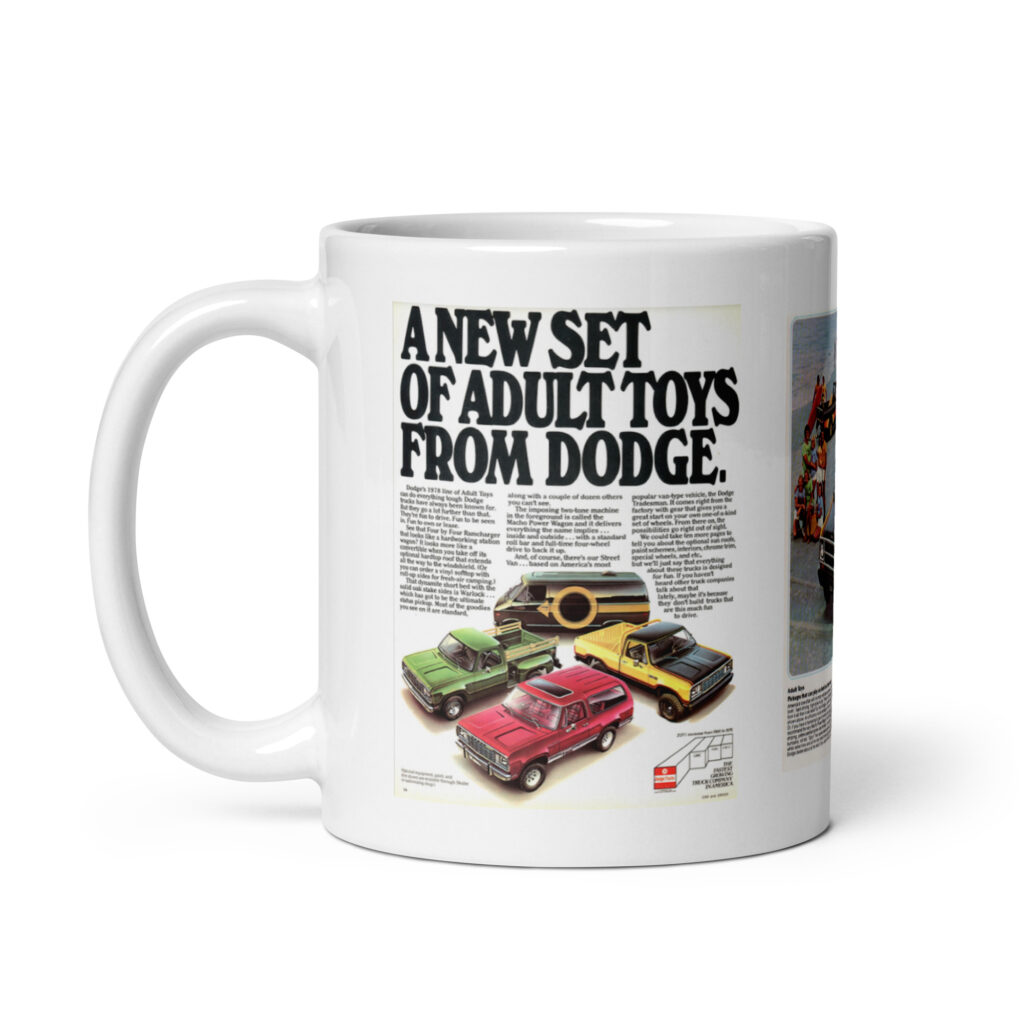 Adult Toys From Dodge 3 Magazine Ad Coffee Mug 77 78 80
