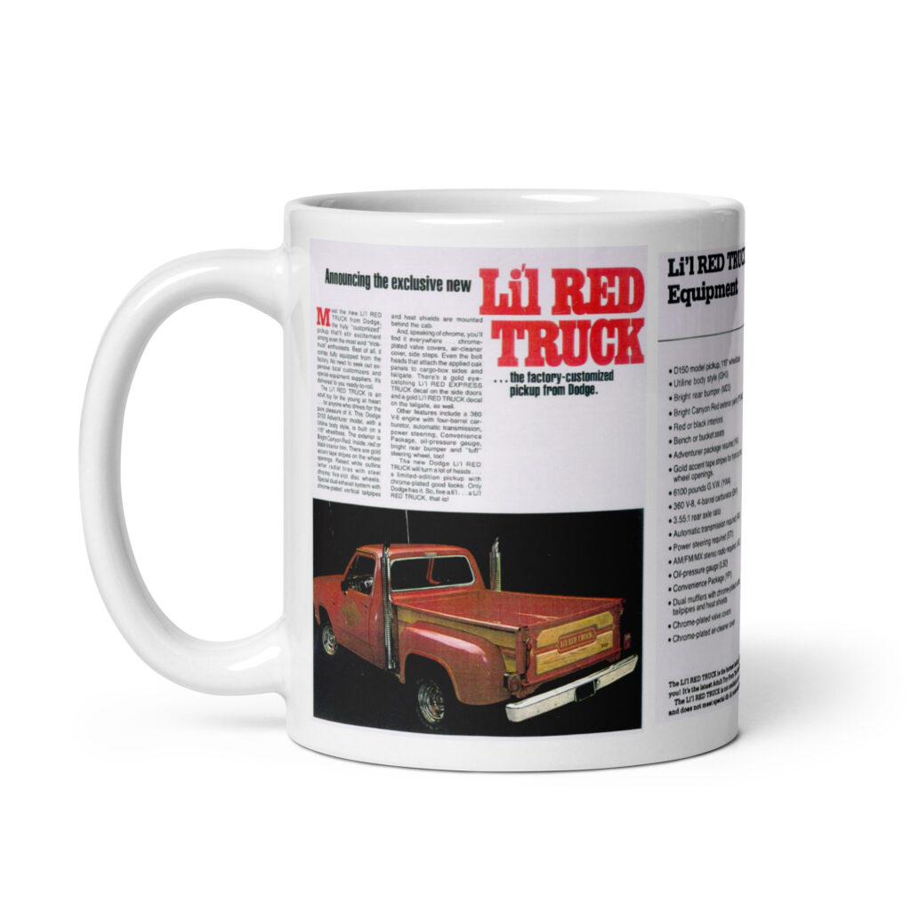 1978 1979 Dodge Lil Red Express Sales Brochure Coffee Mug EH1 360