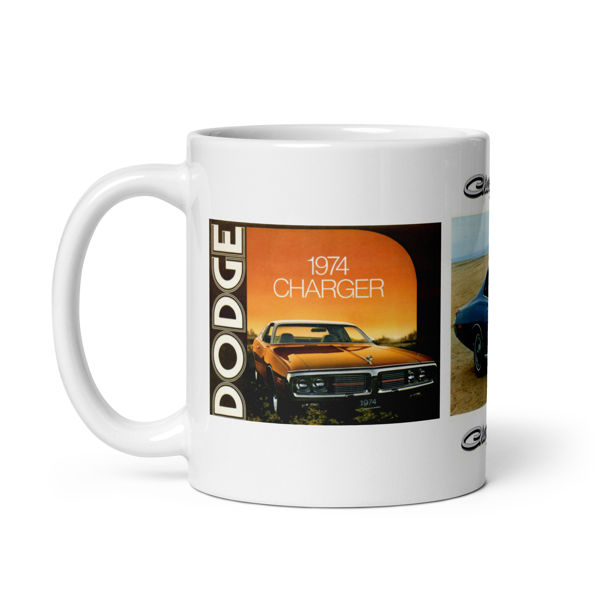 1974 Dodge Charger Sales Brochure Coffee Mug Rallye SE 400 440 360 - Image 2