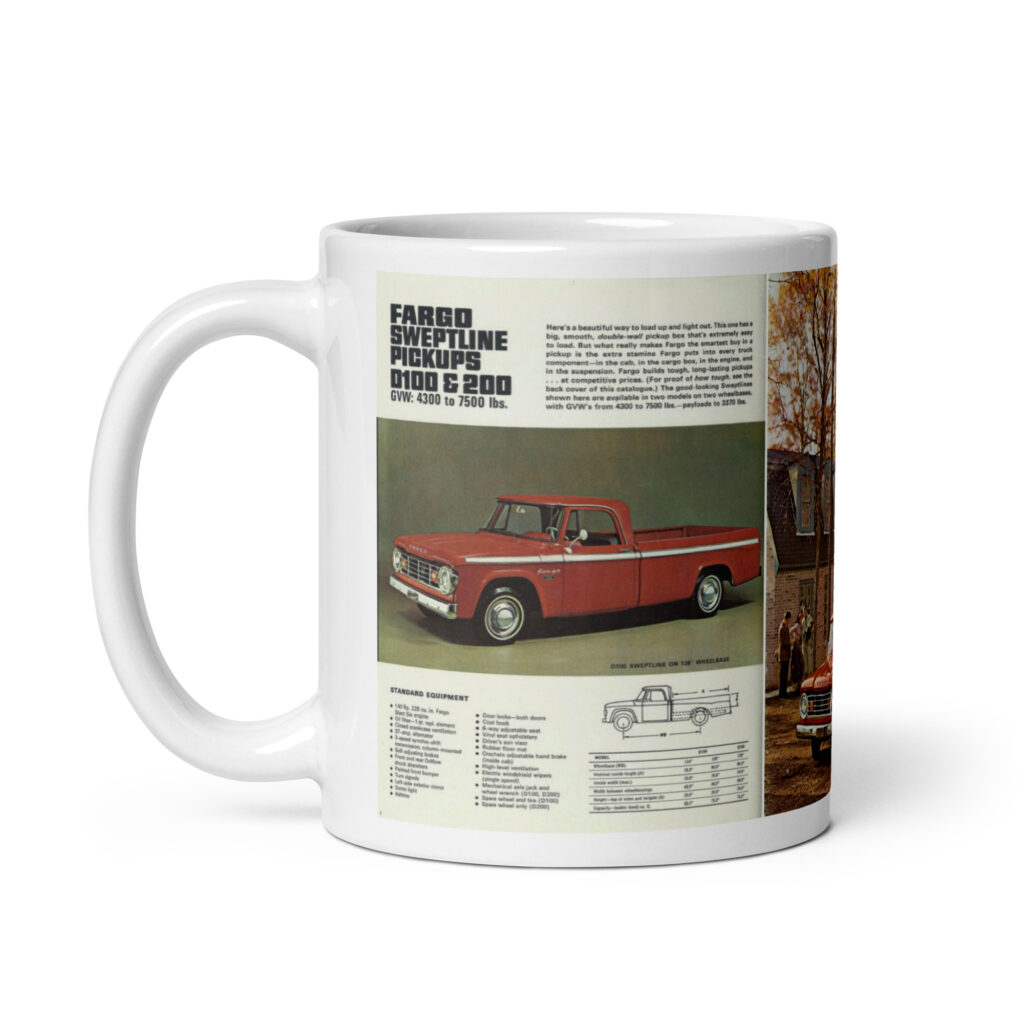 1965 Fargo Sweptline Truck Sales Brochure Coffee Mug Mopar