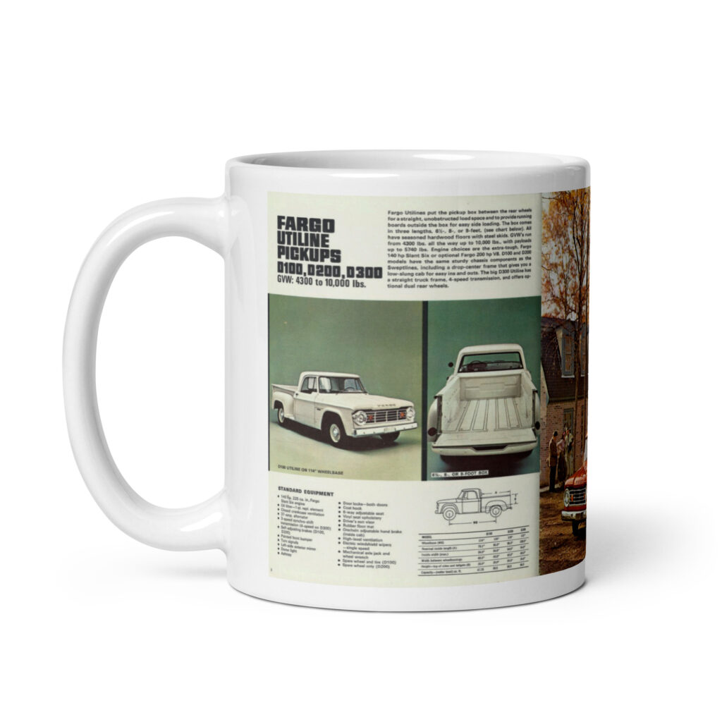 1965 Fargo Utiline Truck Sales Brochure Coffee Mug Mopar Stepside