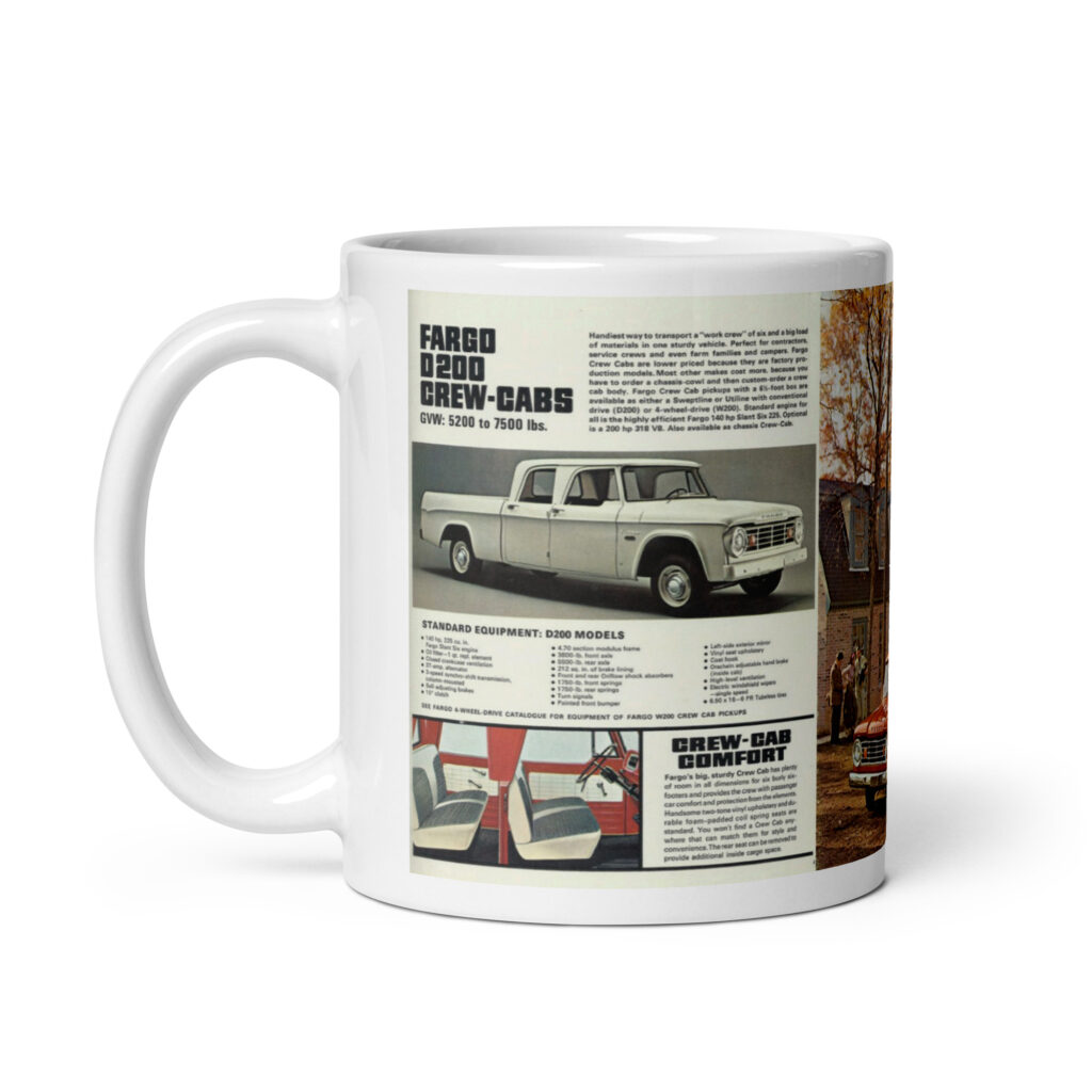 1965 Fargo D200 Crew-Cab Truck Sales Brochure Coffee Mug Mopar