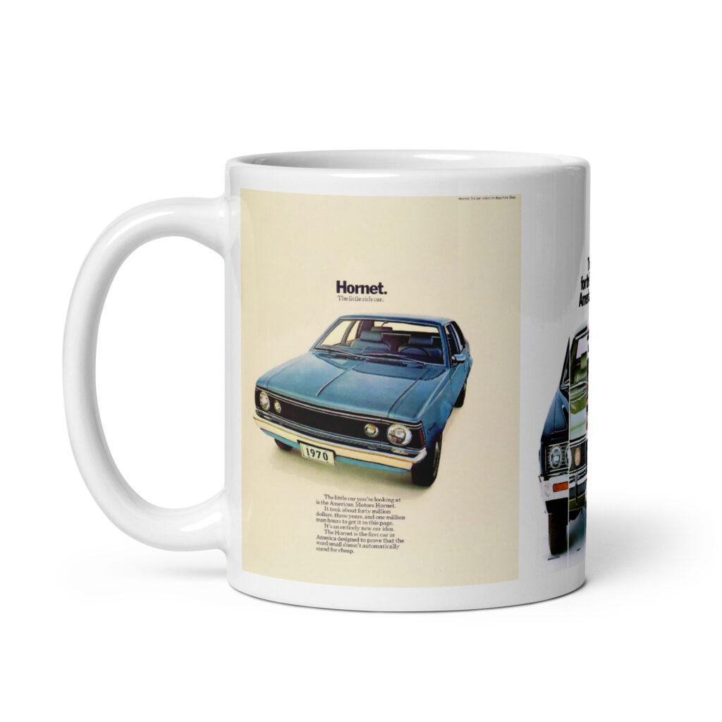 1970 AMC Hornet Sales Brochure Coffee Mug 199 232 304 American Motors