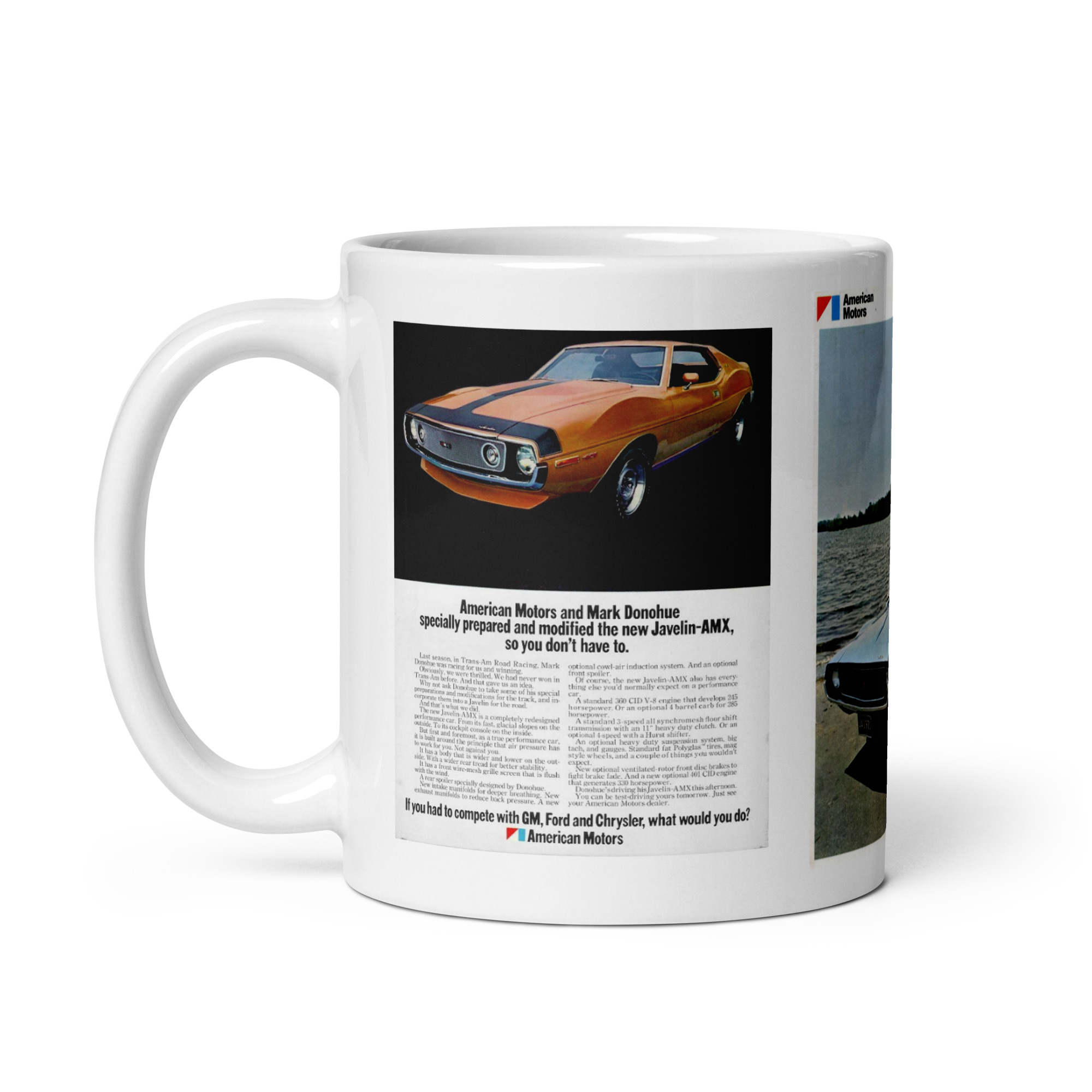 1971 AMC Javelin-AMX Sales Ads and Brochure Cover Coffee Mug 360 401 - Image 3