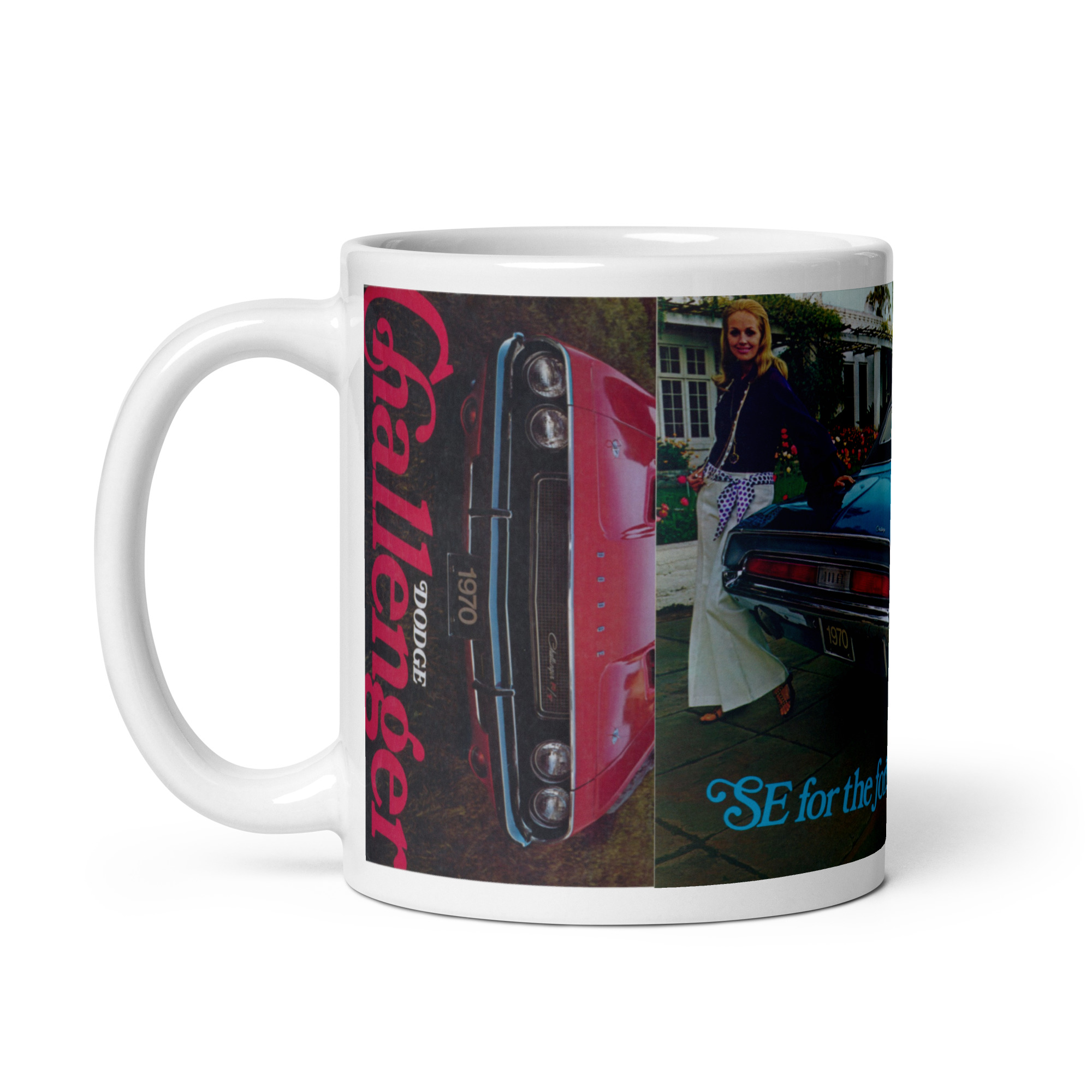 1970 Dodge Challenger SE Sales Brochure Coffee Mug 340 383 Formal Roof - Image 2