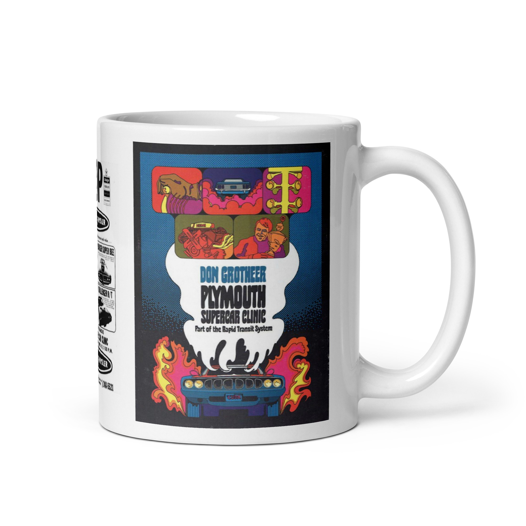 Supercar Clinics Coffee Mug Sox and Martin John Petrie Don Grotheer Mopar Race - Image 2