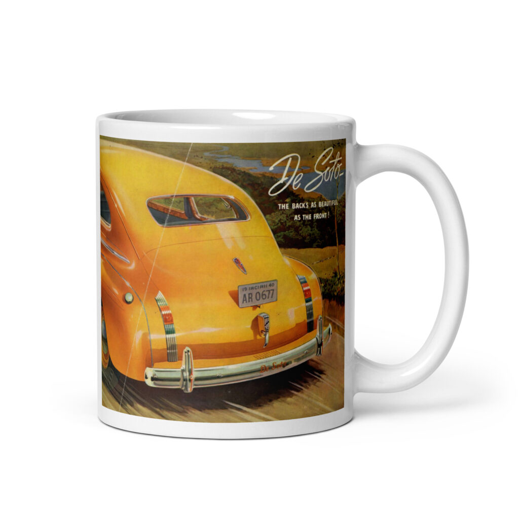 1940 Desoto Sales Brochure Coffee Mug S7 De Luxe Custom S-7S S-7C
