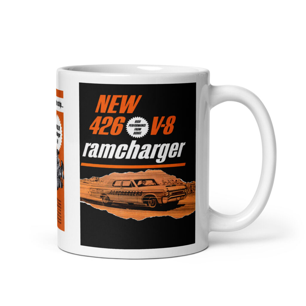 1964 426 Ramcharger Super Stock III Brochure Cover Coffee Mug Dodge Plymouth