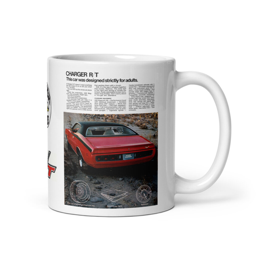 1971 Dodge Scat Pack Ads Coffee Mug Charger R/T and Super Bee