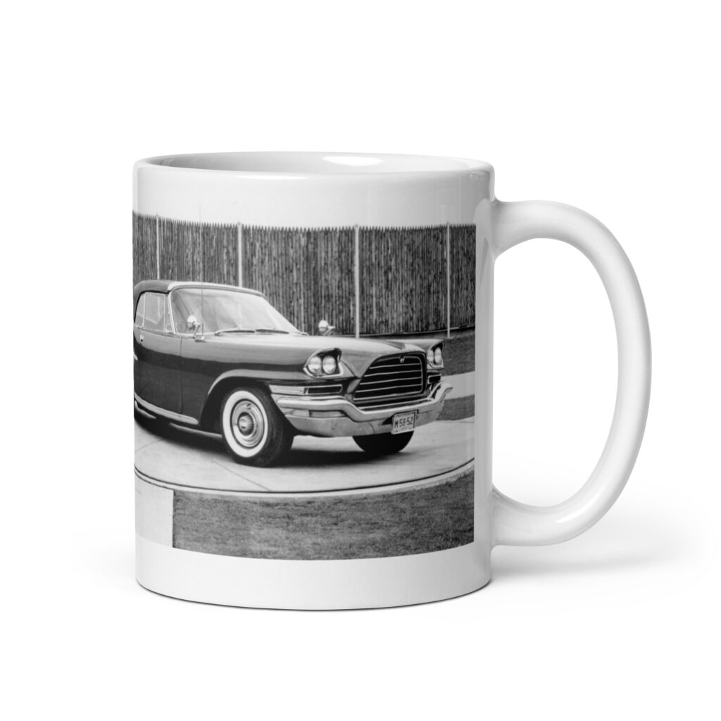1959 Chrysler 300-E Sales Brochure Coffee Mug Promo Photo 300 E 413 Golden Lion