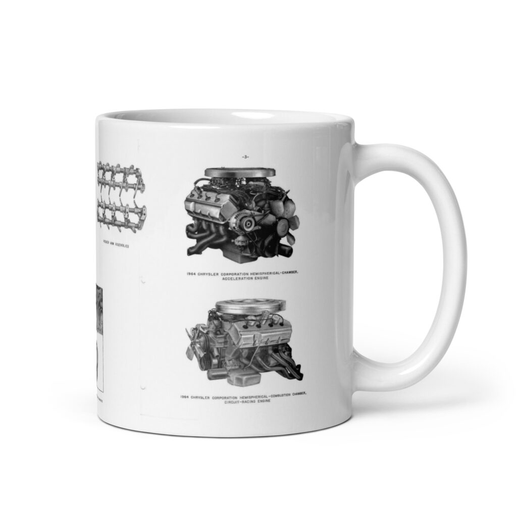 January 1964 Maximum Performance Engines Hemi Coffee Mug Technical Engineering Booklet