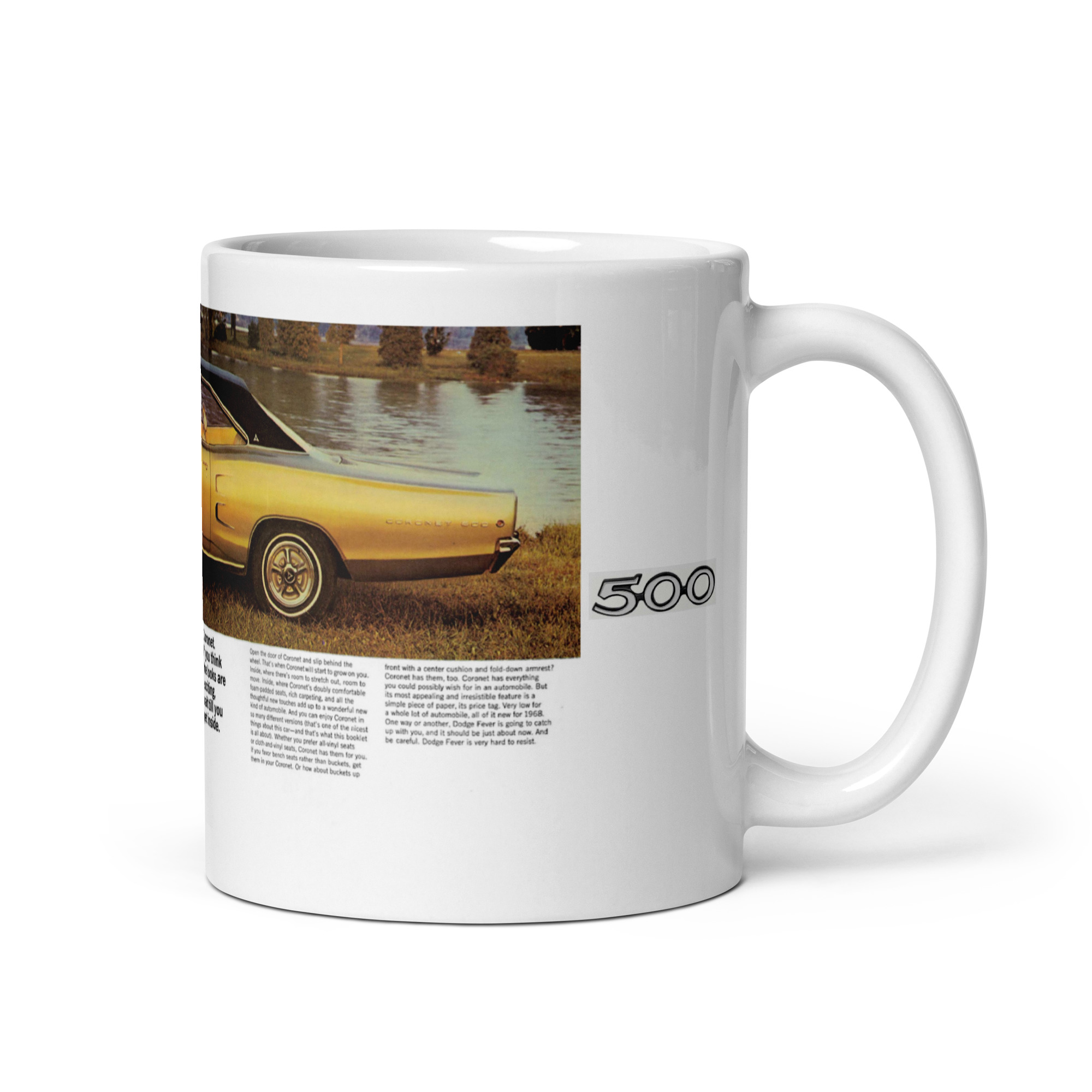 1968 Coronet Sales Brochure Coffee Mug 68 500 318 383 Looks Are Exciting - Image 2