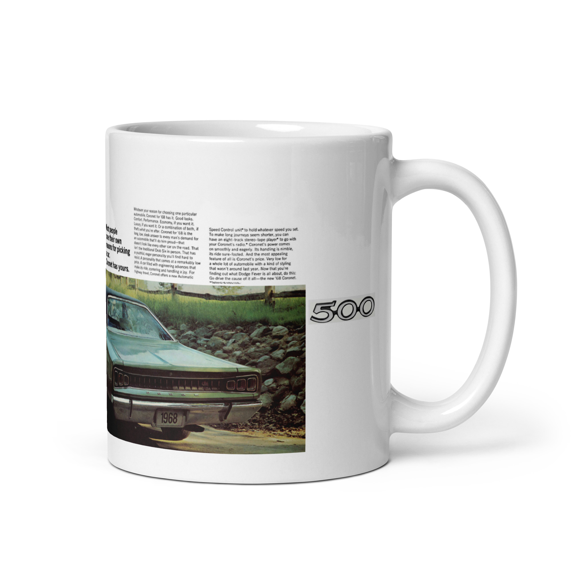 1968 Coronet Sales Brochure Coffee Mug 68 500 383 Reasons For Picking A Car - Image 2