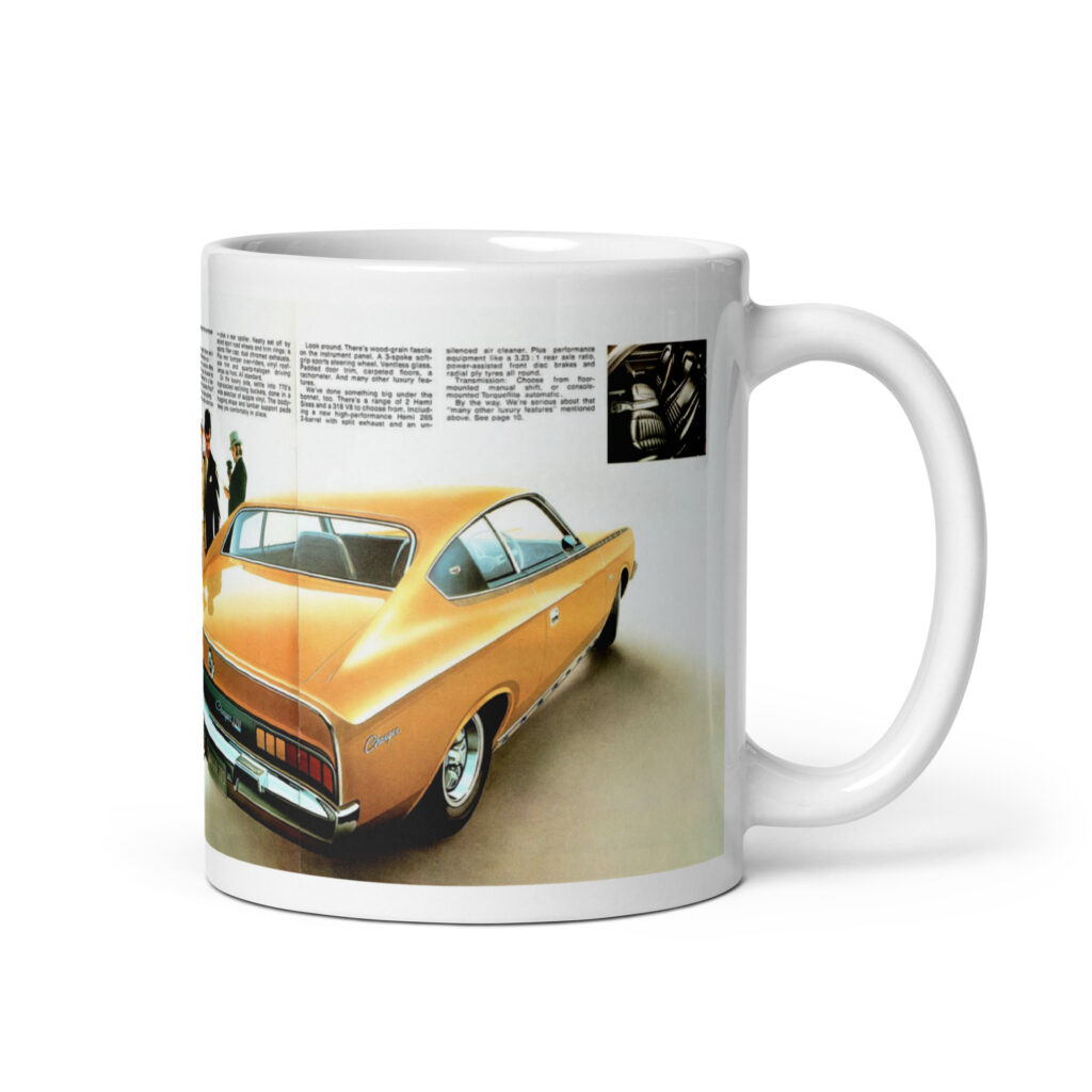 1971 Australian Charger 770 Sales Brochure Coffee Mug 71 265 Hemi Mopar