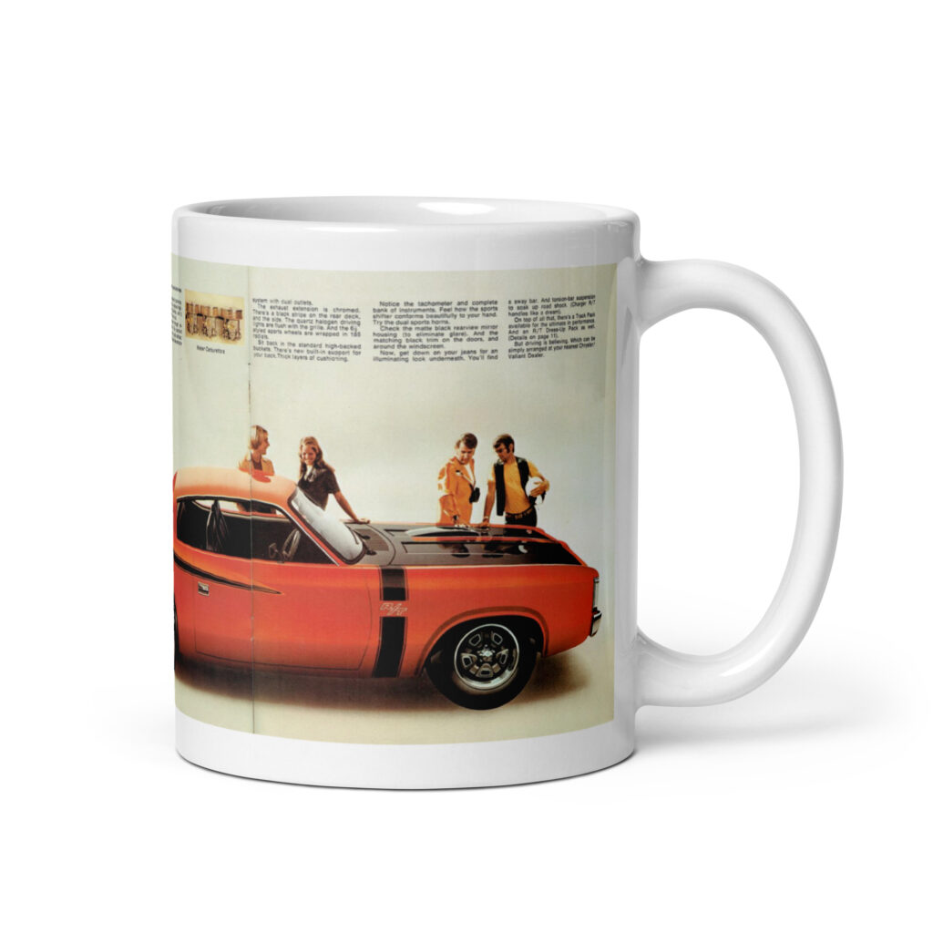 1971 Australian Charger R/T Sales Brochure Coffee Mug 265 Hemi Six Pack