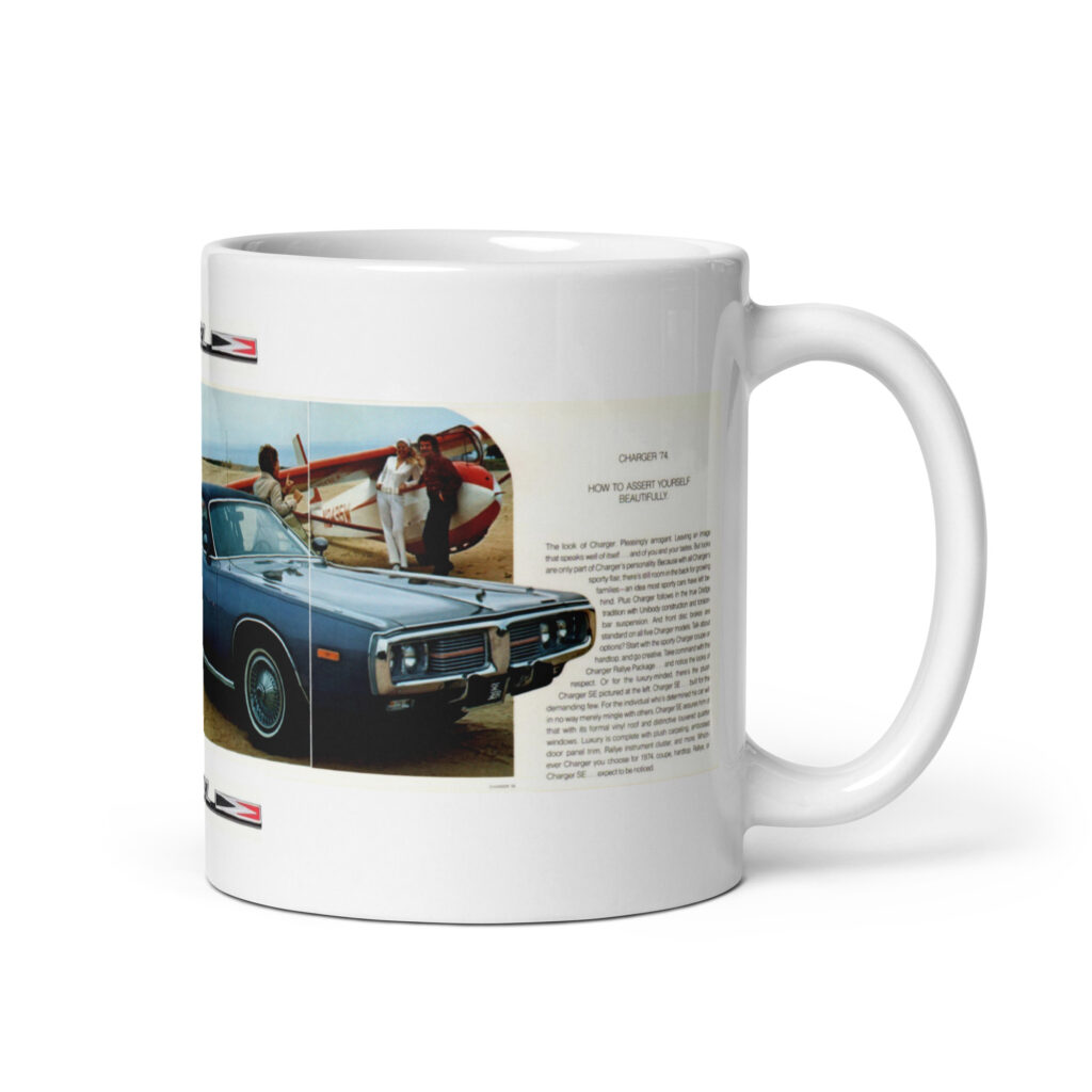 1974 Dodge Charger Sales Brochure Coffee Mug Rallye SE 400 440 360