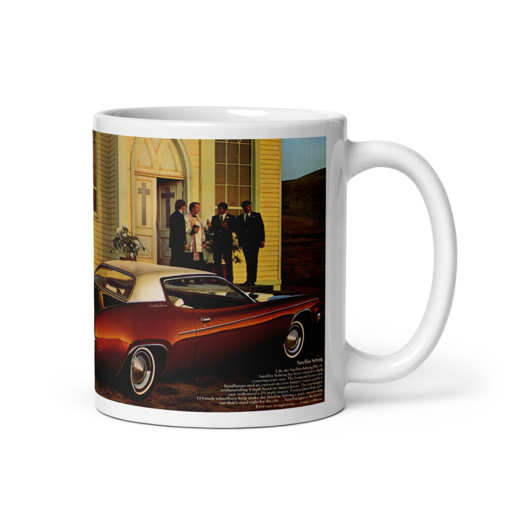 1973 Satellite Sebring Sales Brochure Coffee Mug 360 400 Mopar