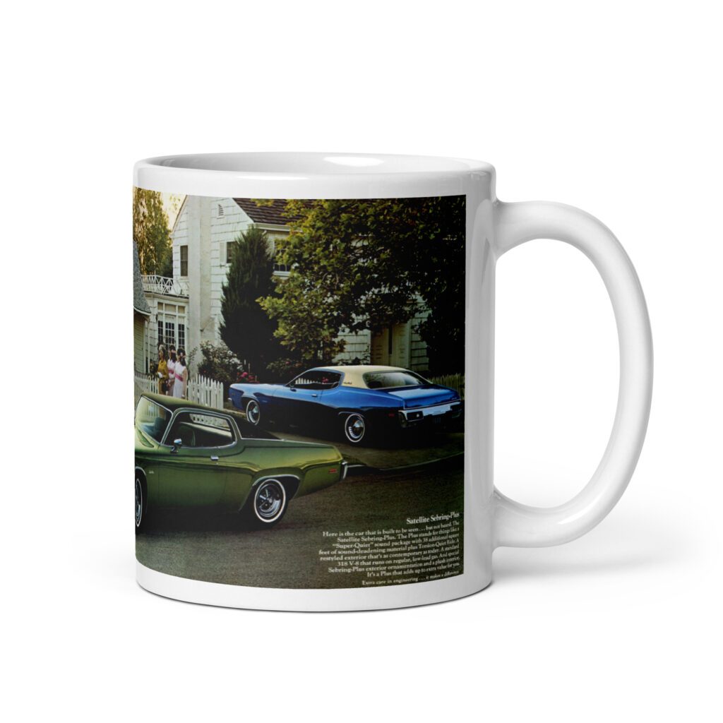 1973 Satellite Sebring Plus Sales Brochure Coffee Mug 360 400 SSP