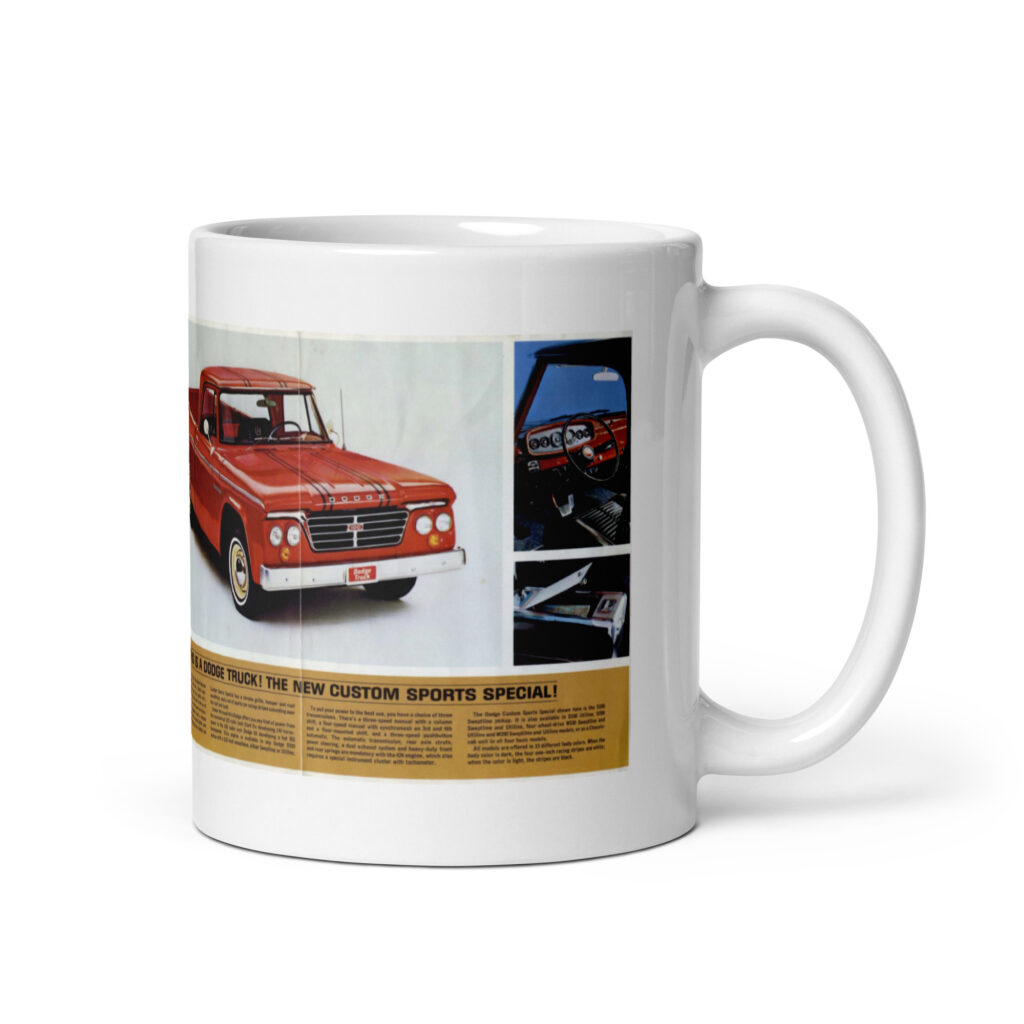 1966 Dodge Custom Sport Special Sales Brochure Coffee Mug CSS 426