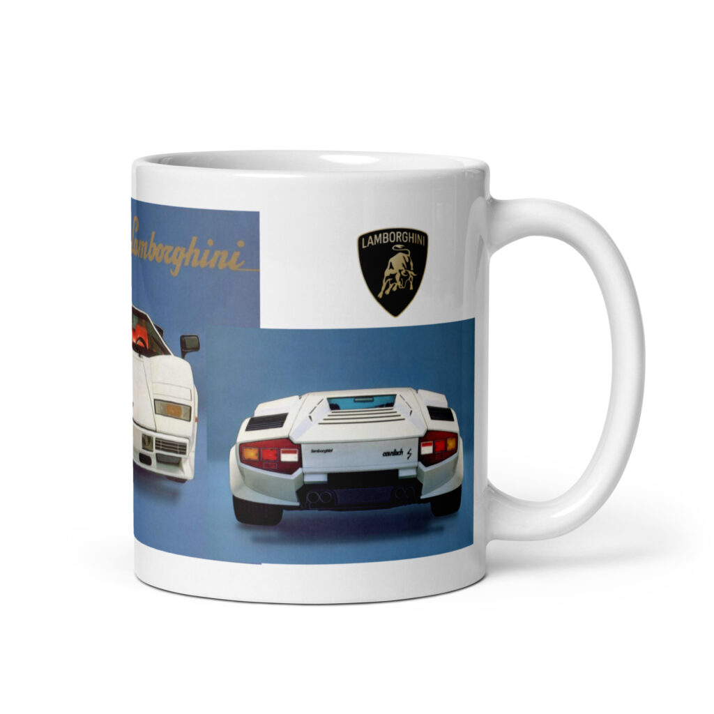 Lamborghini 1982 LP500 S Sales Brochure Coffee Mug #2 V12 321 Built
