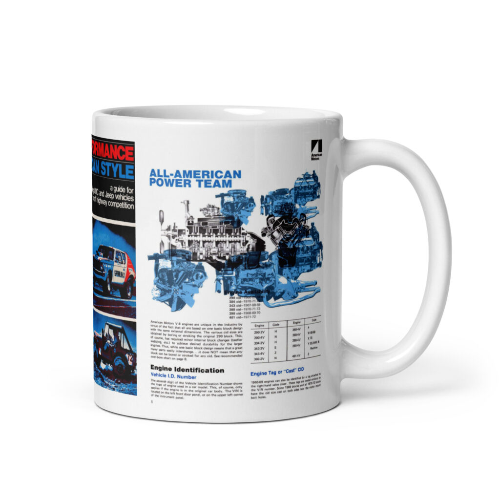 1972 AMC Performance Guide Coffee Mug#2 Off Highway Race Track 401 390