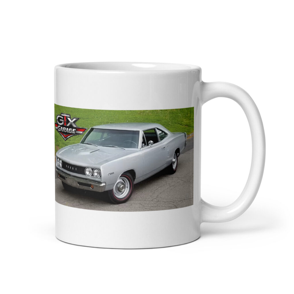 GTX Garage Coffee Mug !! 1970 Plymouth 440+6 1968 Hemi Super Bee