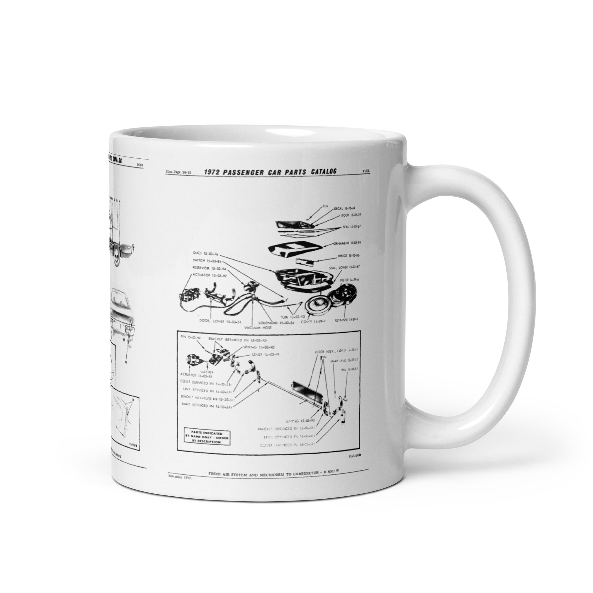 72 Roadrunner Factory Parts Diagrams Body Hood Airgrabber Mug 340 400 - Image 2