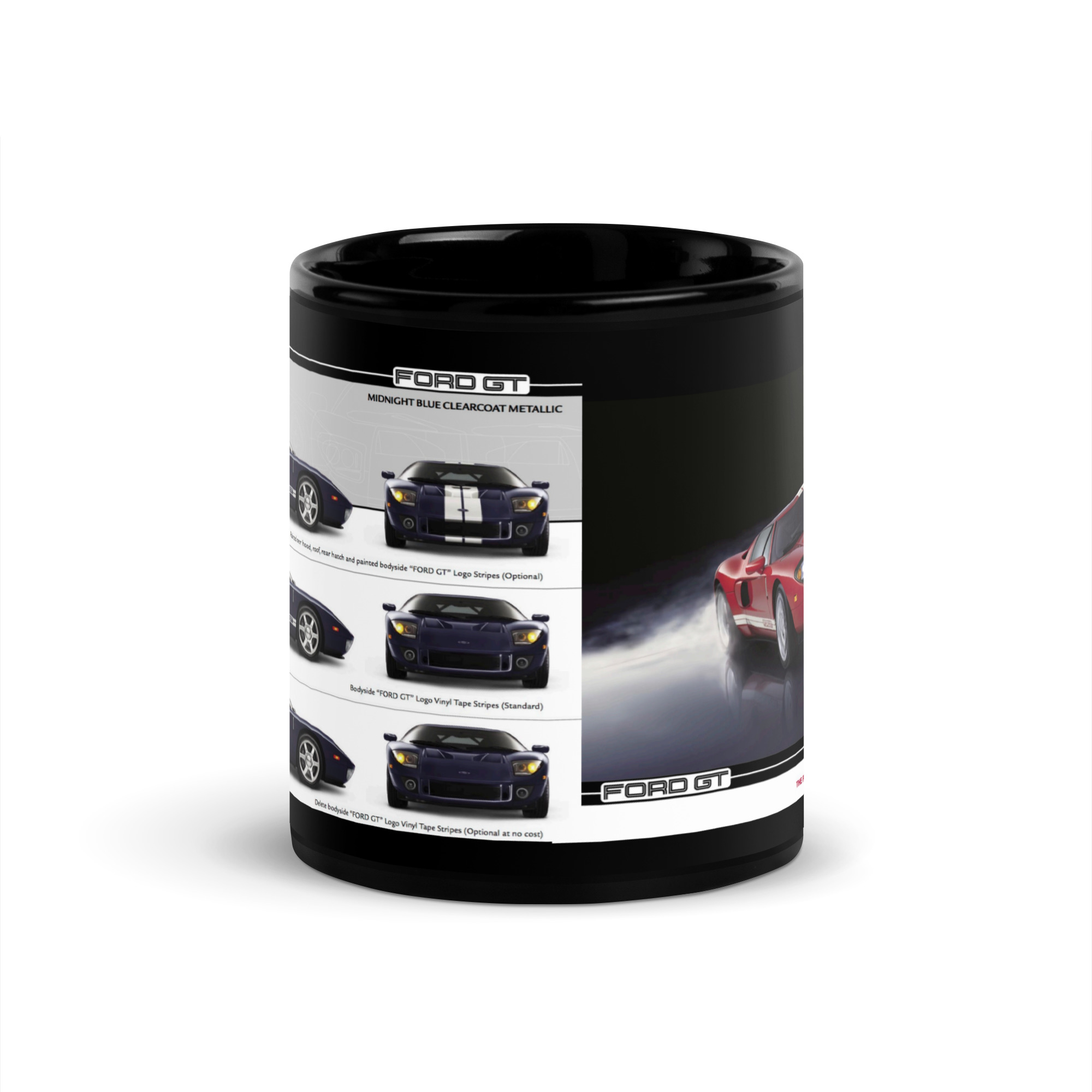 2005 Ford GT Sales Brochure Black Coffee Mug Midnight Blue Clearcoat Metallic - Image 3