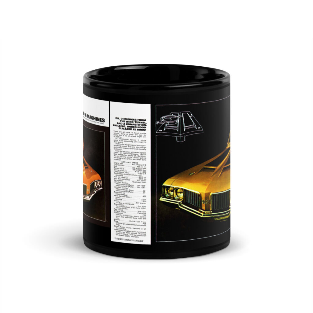 1970 Oldsmobile W Machines Brochure Coffee Mug 442 W-30 Dr. Olds