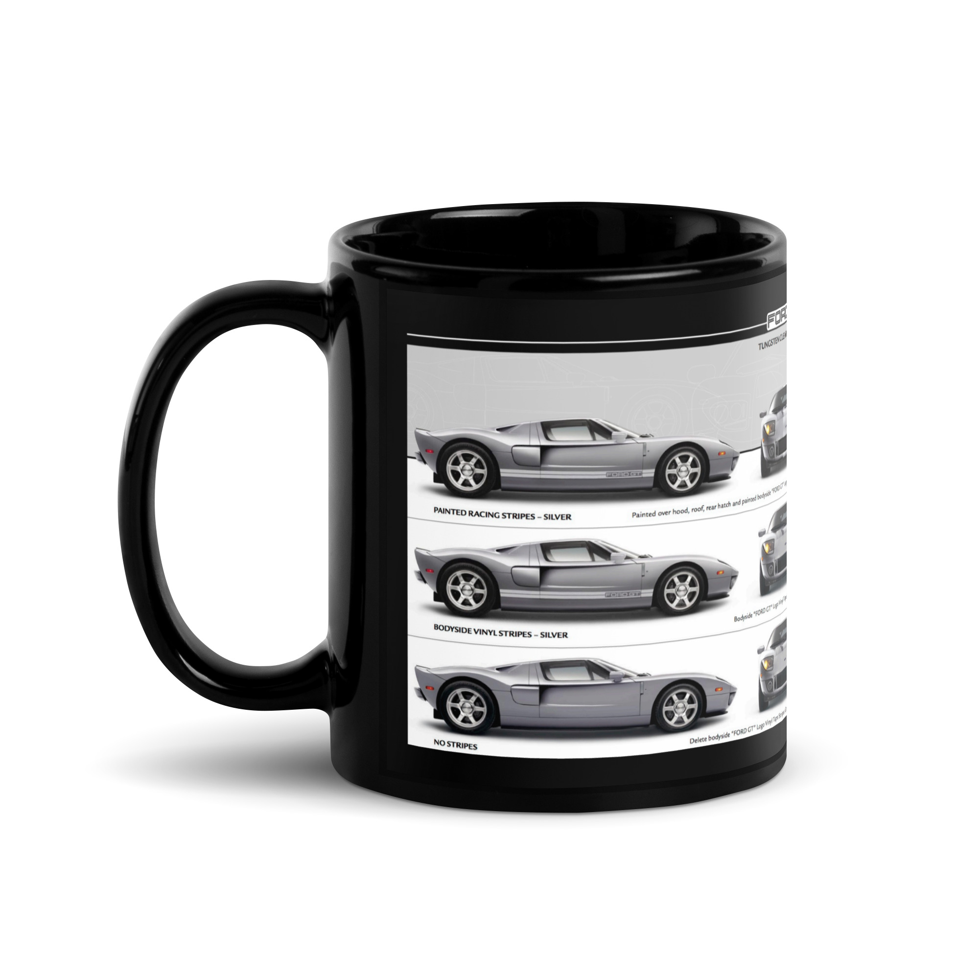 2005 Ford GT Sales Brochure Black Coffee Mug Tungsten Clearcoat Metallic 5.4L