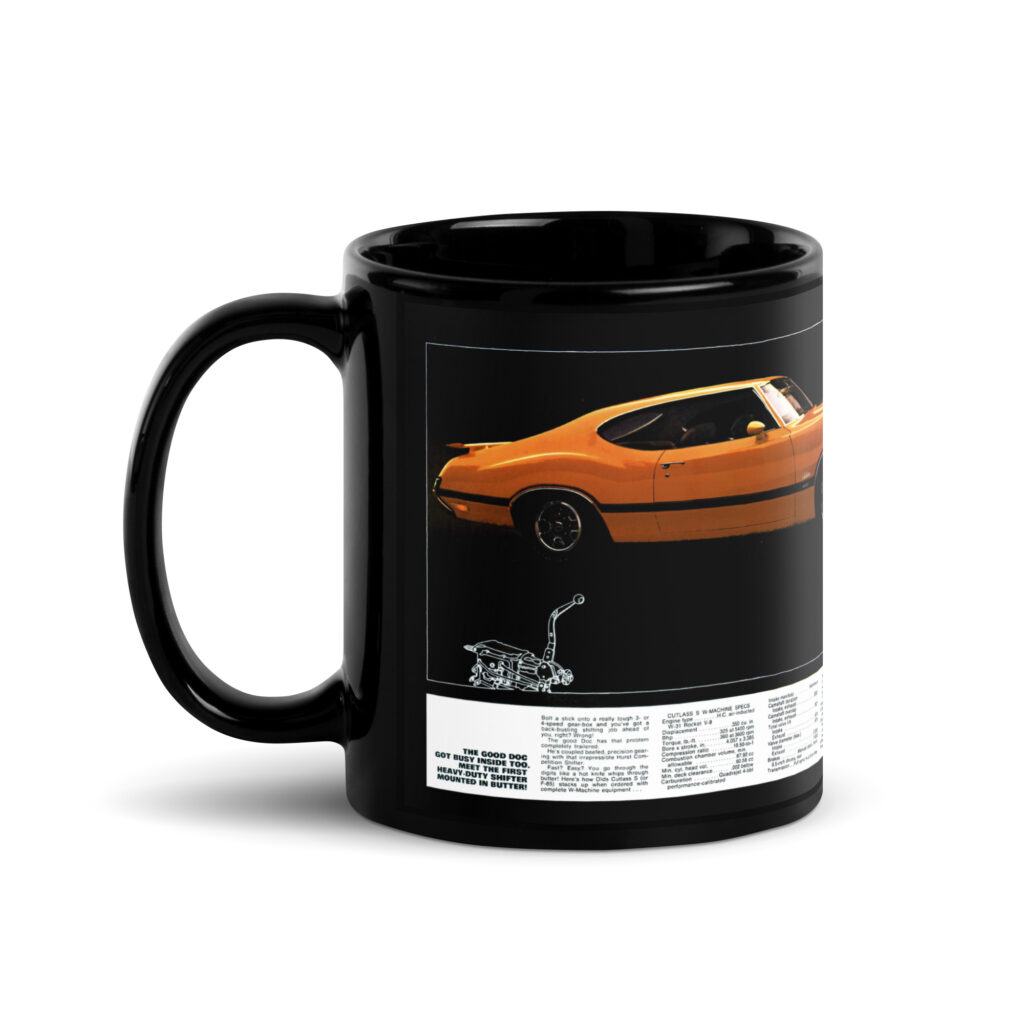 1970 Oldsmobile W Machines Brochure Coffee Mug Cutlass W-31 Dr. Olds