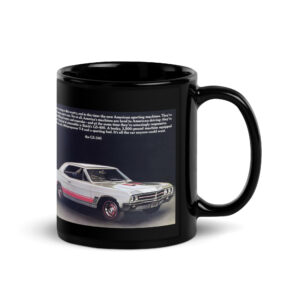 1967 Buick GS 340 Sales Brochure Black Glossy Mug 3 Speed Manual Super Turbine Auto