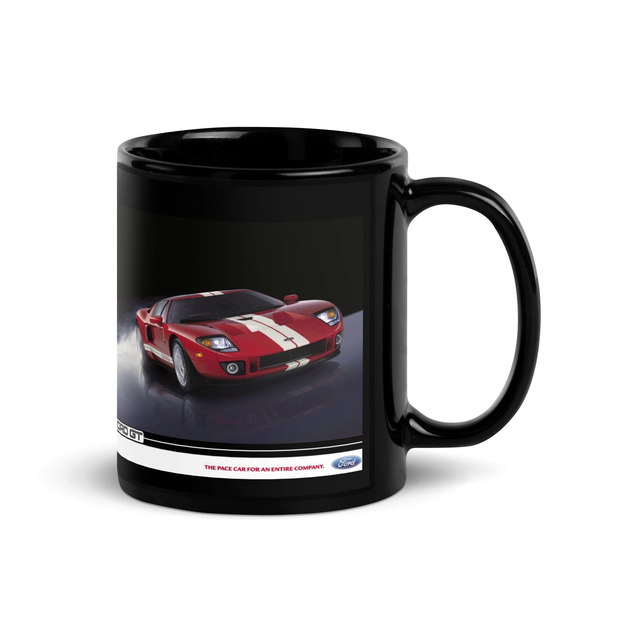 2005 Ford GT Sales Brochure Black Coffee Mug Centennial White Clearcoat 5.4L - Image 2