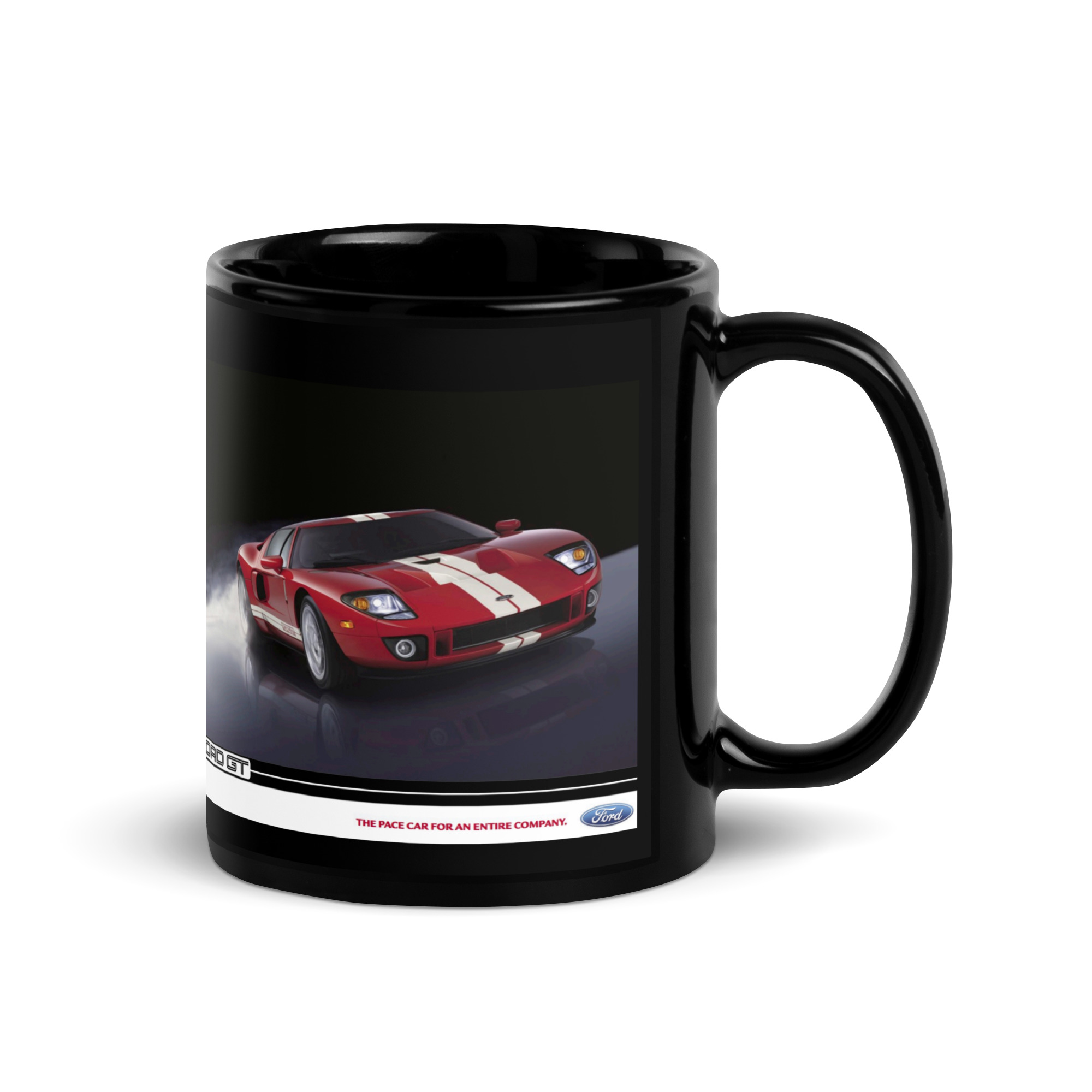 2005 Ford GT Sales Brochure Black Coffee Mug Mark IV Red Clearcoat 5.4L 550 HP - Image 3
