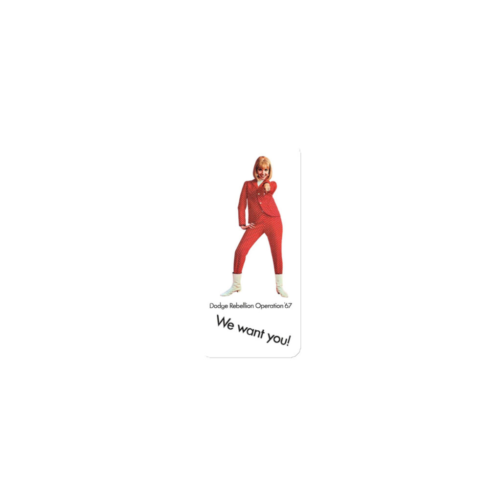 Toolbox Recruitment: Slap Pamela Austin & The Dodge Rebellion on Your Setup! Fridge Magnet