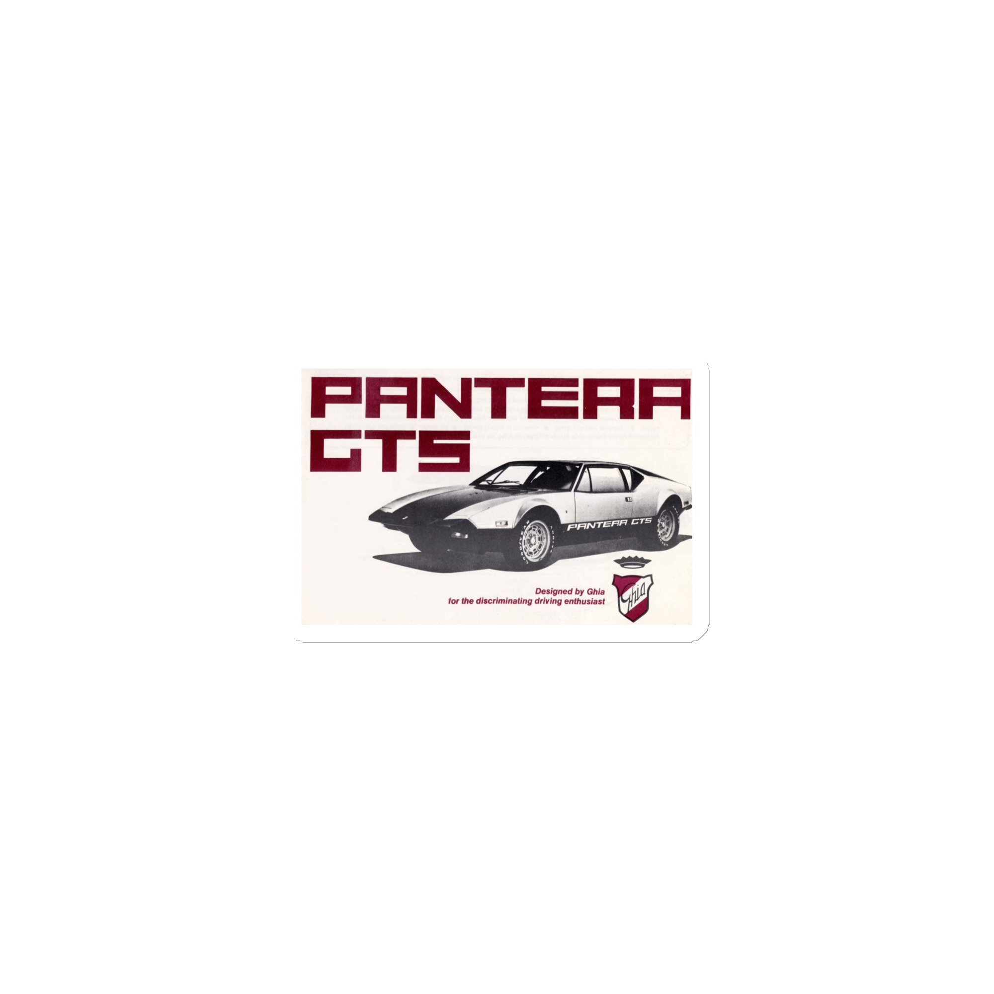 1974 De Tomaso Pantera GTS Magnet For Your Toolbox or Shop Fridge Etc - Image 2