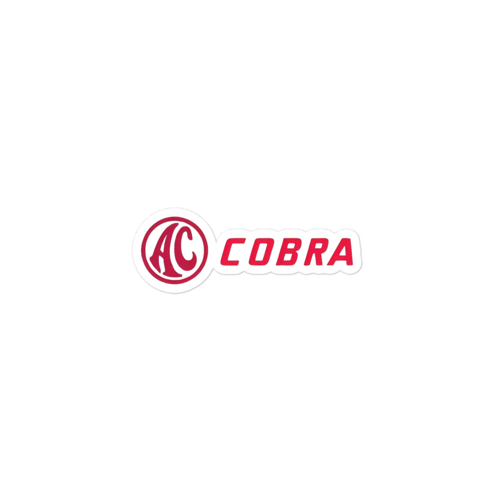 1965 AC Cobra Bubble Free Sticker For Your Toolbox, Computer or Whatever