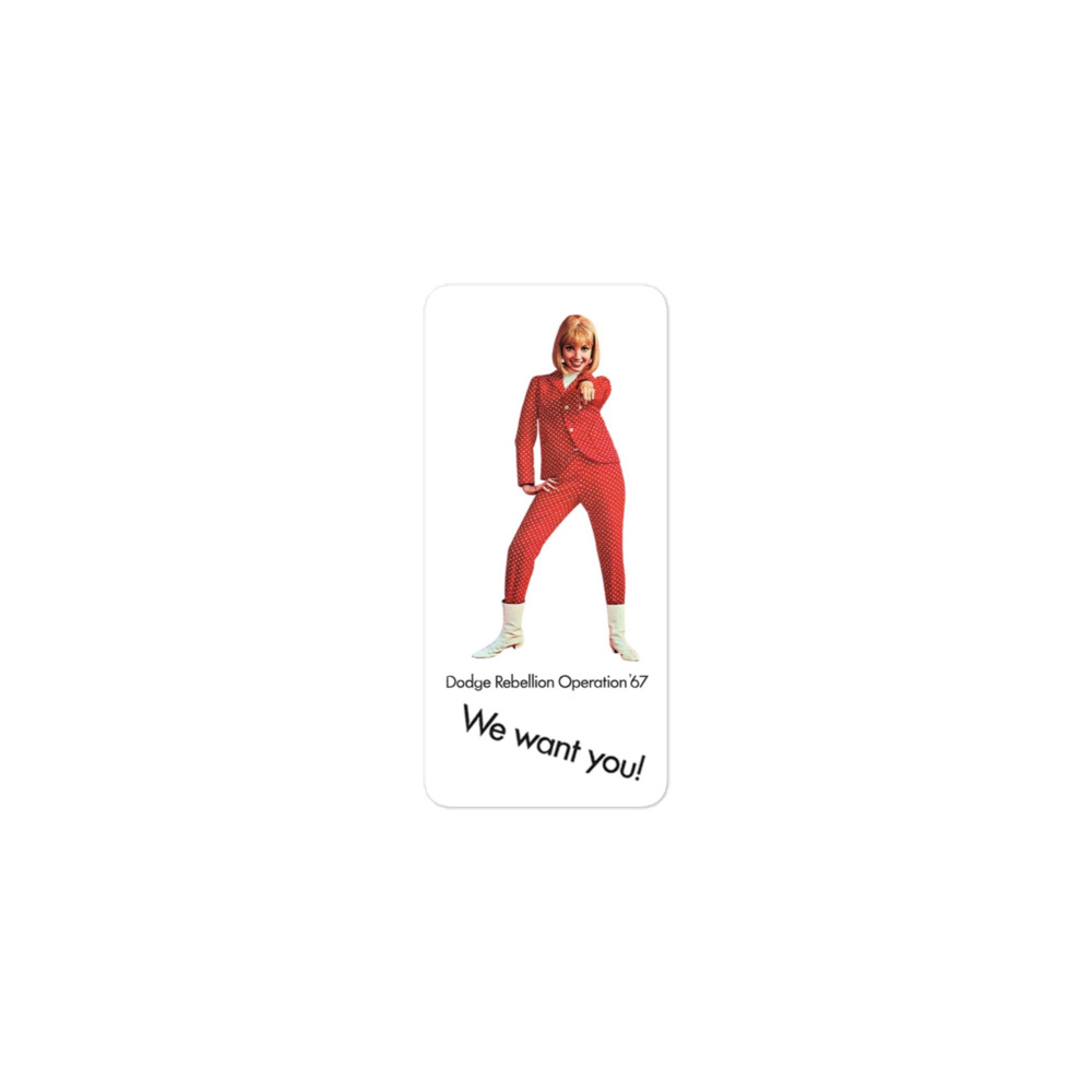 Stick It to the Competition with the Baddest Dodge Girl in Mopar History! Sticker For Toolbox ETC