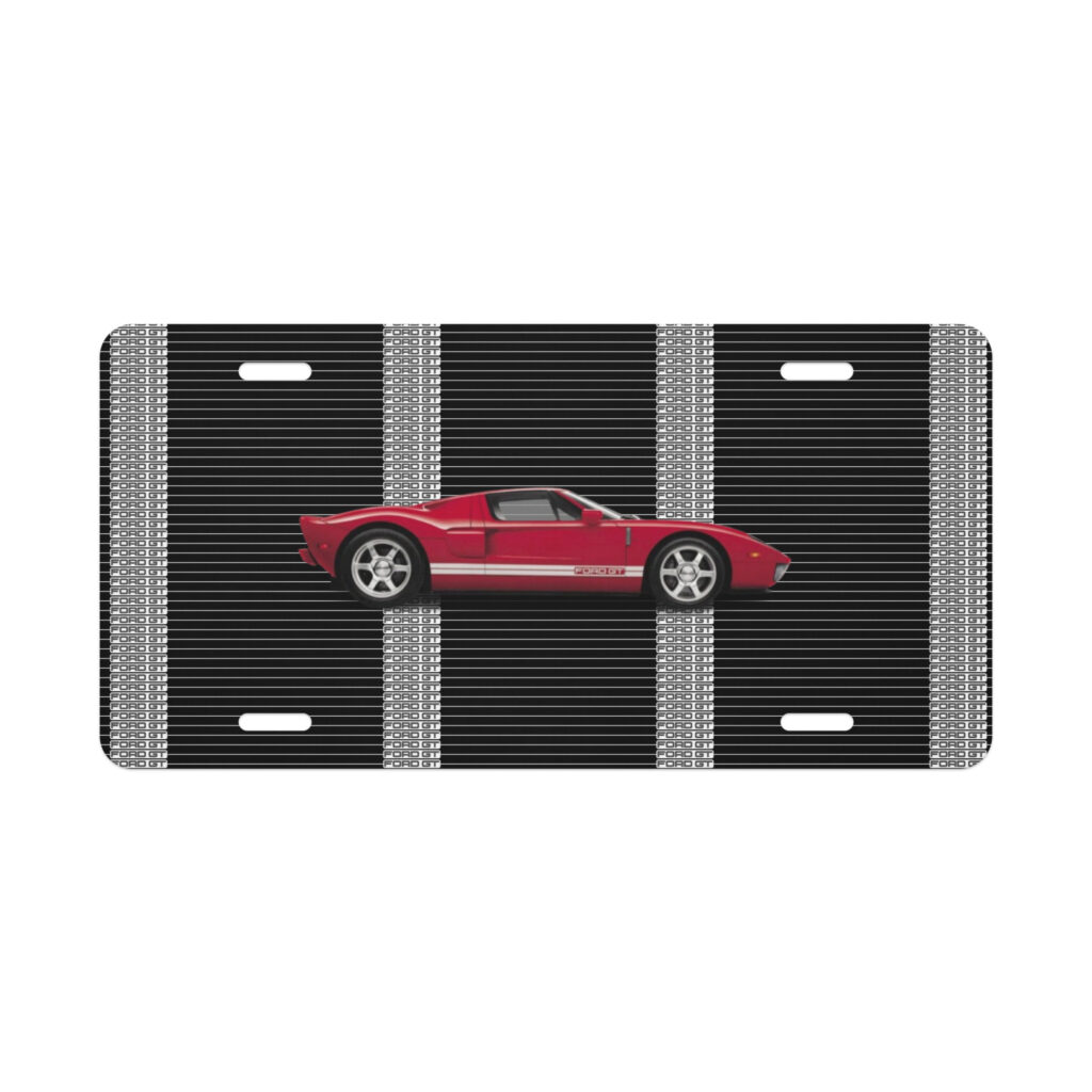 2005 Ford GT Vanity License Plate Mark IV Red Clearcoat 5.4L DOHC 6 Speed