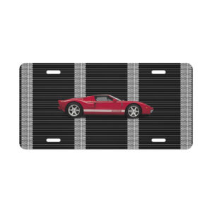 2005 Ford GT Vanity License Plate Mark IV Red Clearcoat 5.4L DOHC 6 Speed