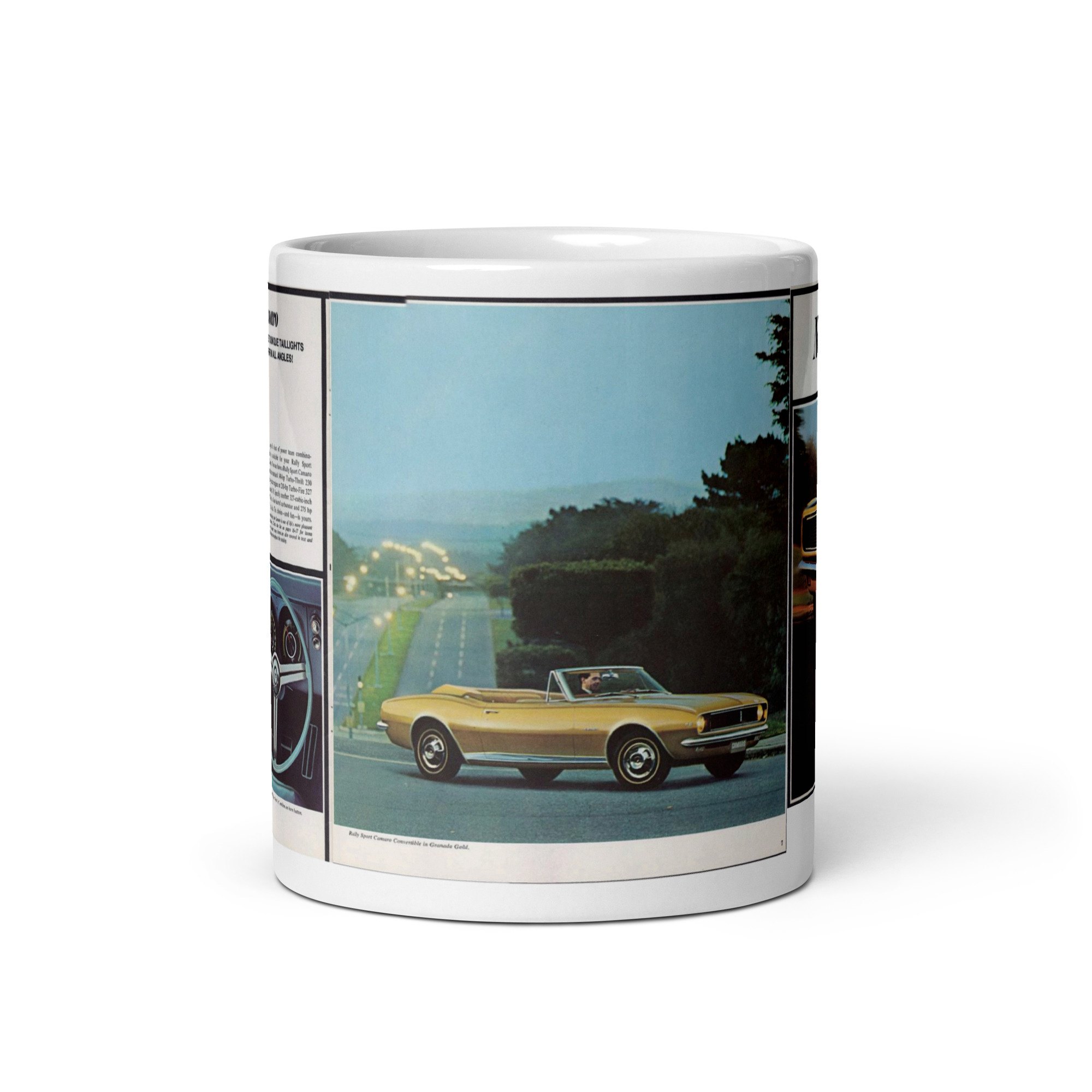 67 New Camaro Sales Brochure Coffee Mug RS Rally Sport 230 327 - Image 3