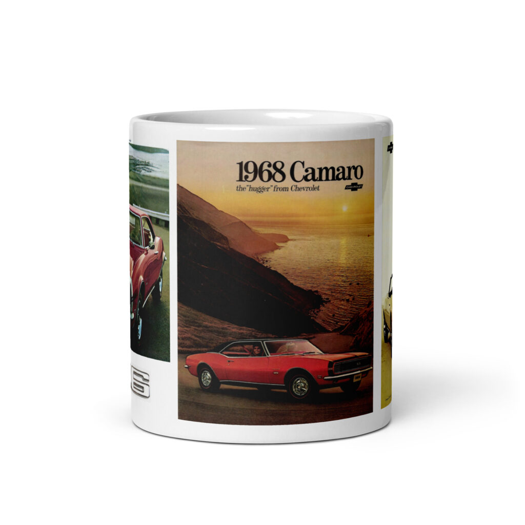 68 Camaro Sales Brochure Coffee Mug Cover Back New SS 396