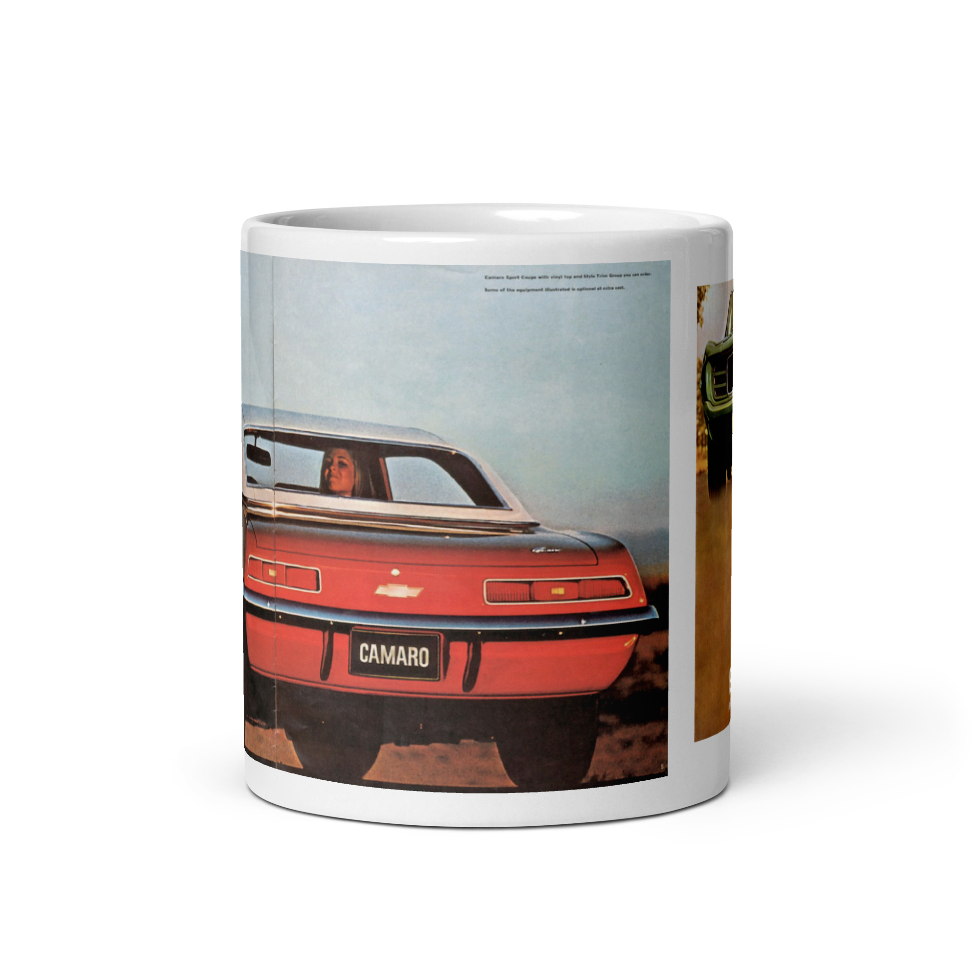 69 Camaro Sales Brochure Coffee Mug Cover and Base Hardtop 230 250 307 327 - Image 3