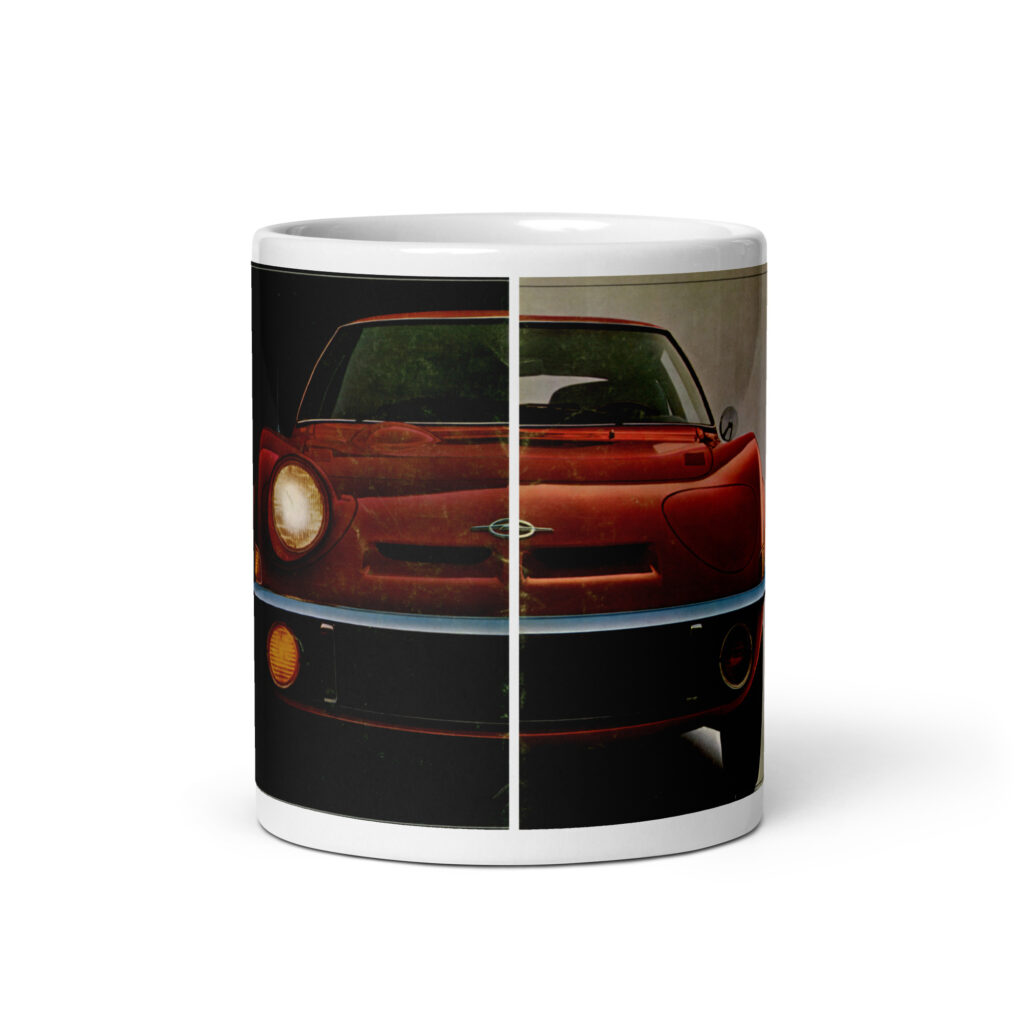 1970 Opel GT Sales Brochure Cover Coffee Mug USA Buick Dealers